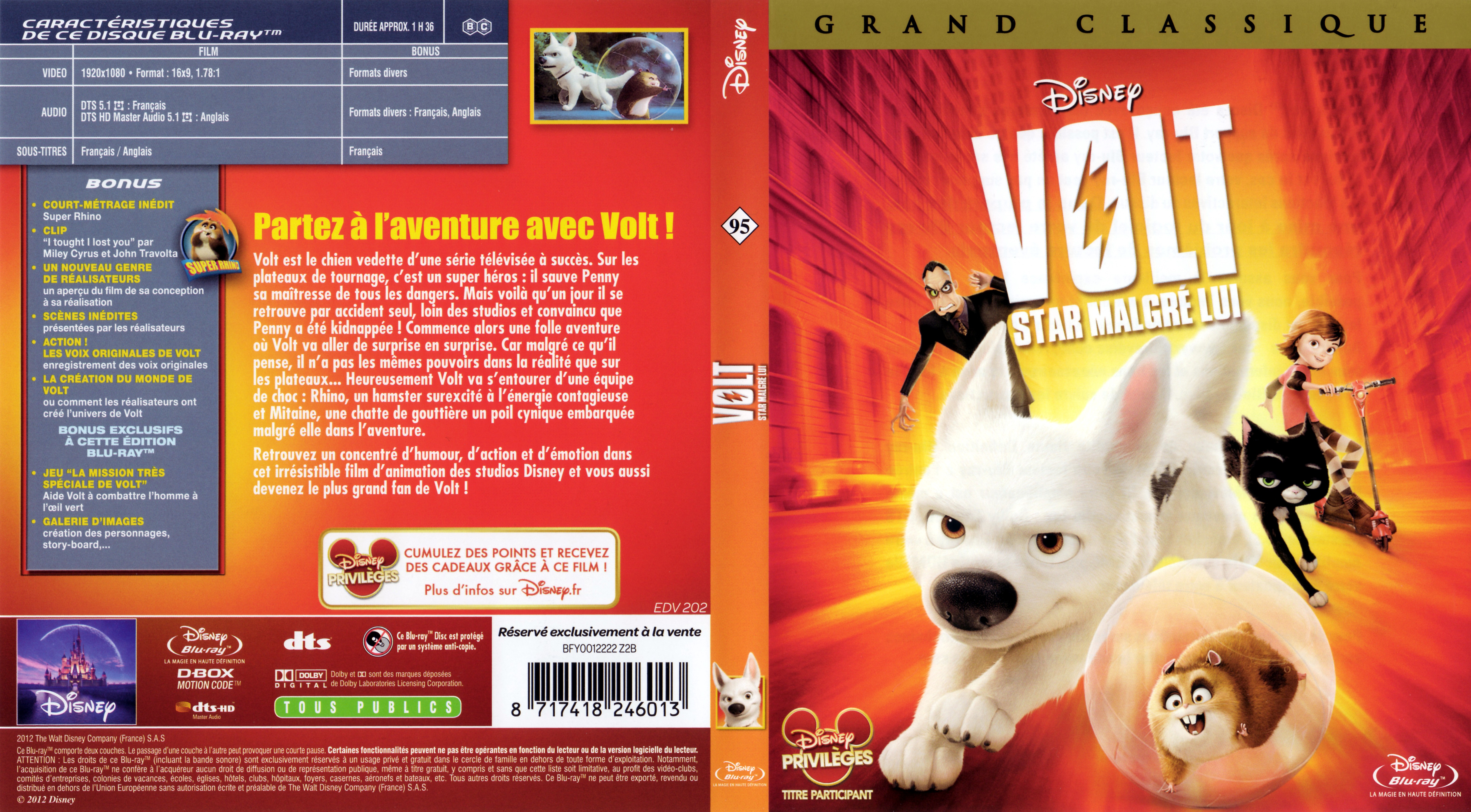 Jaquette DVD Volt (BLU-RAY) v2