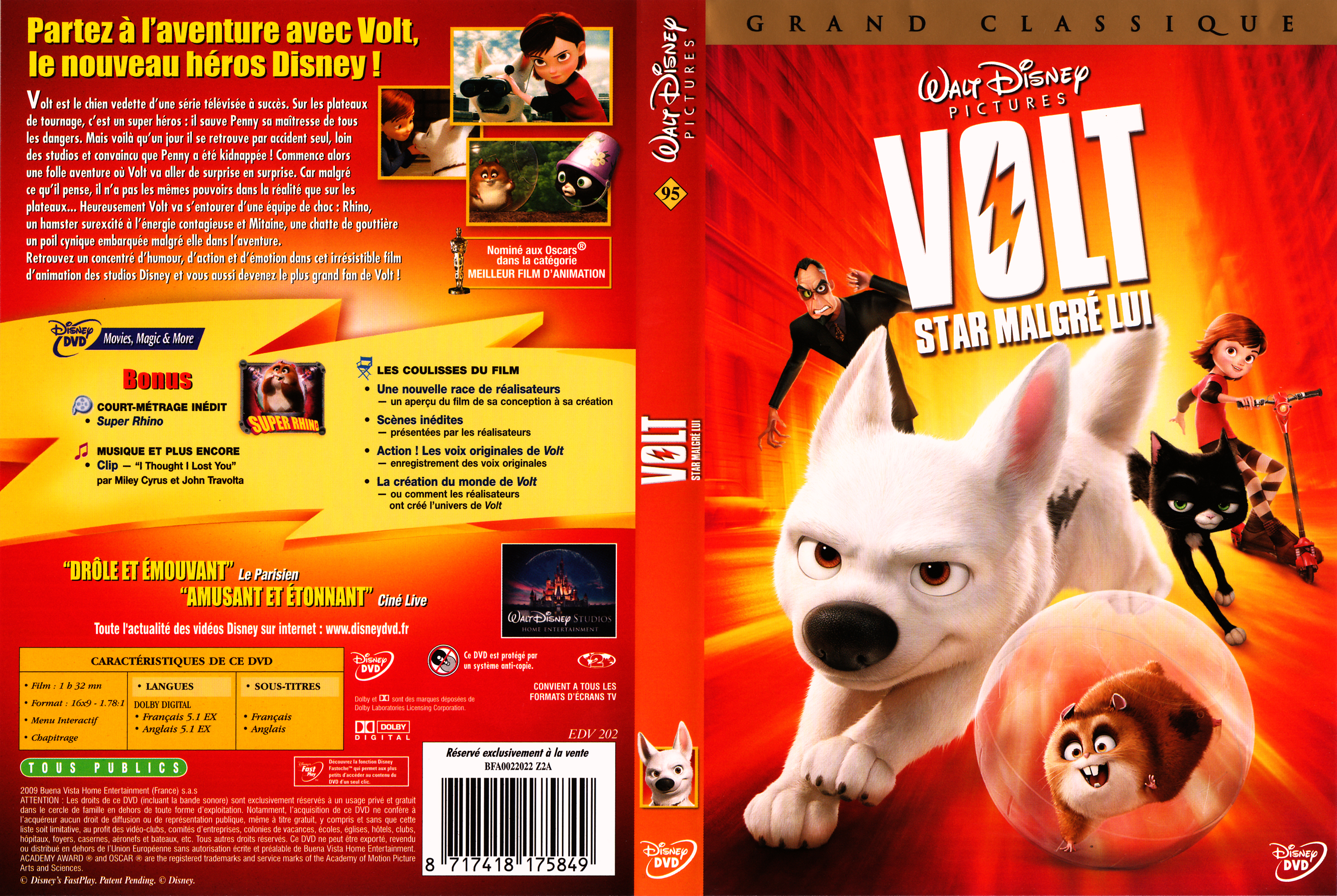 Jaquette DVD Volt v2