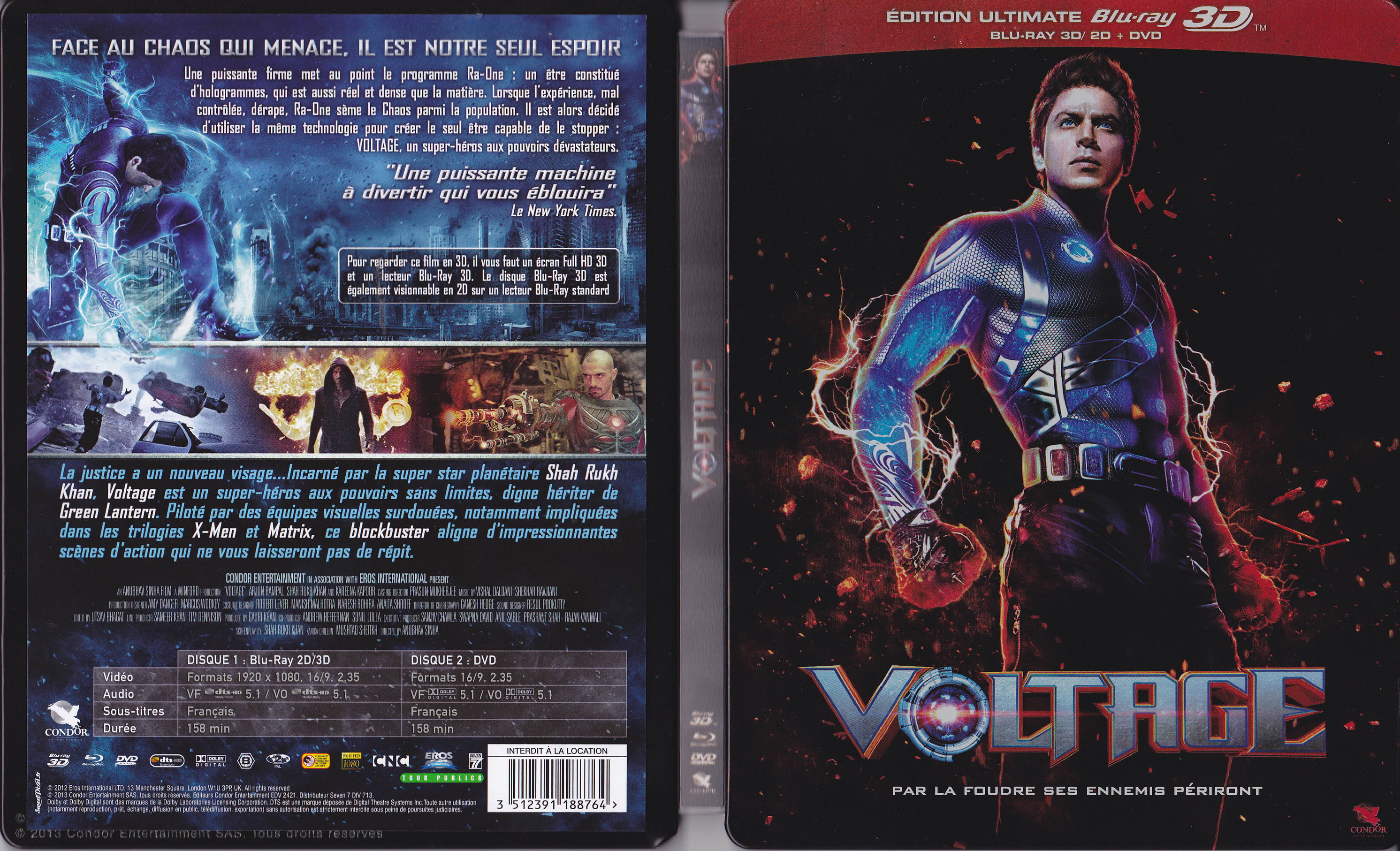 Jaquette DVD Voltage 3D (BLU-RAY)