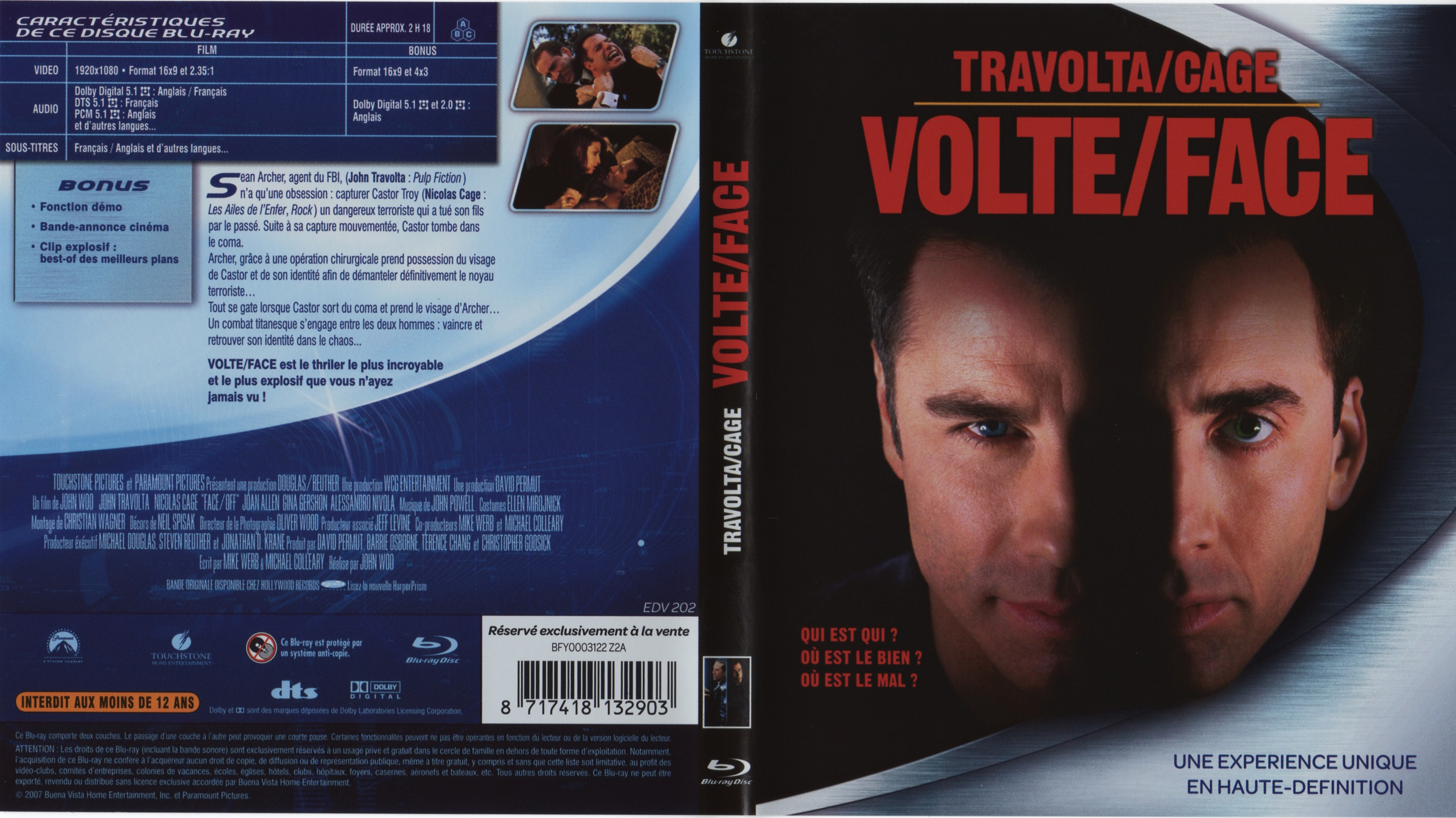 Jaquette DVD Volte Face (BLU-RAY)