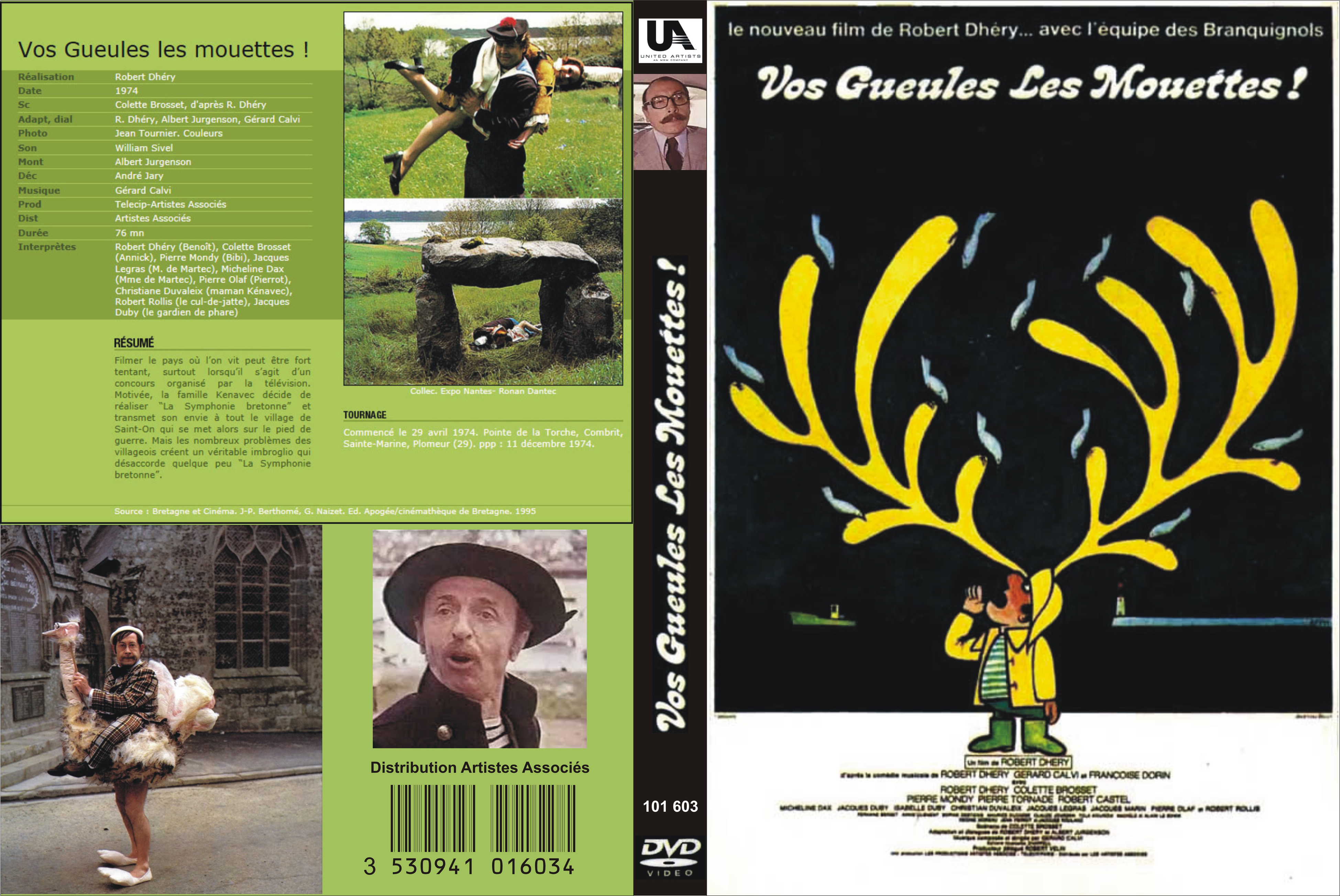 Jaquette DVD Vos gueules les mouettes custom