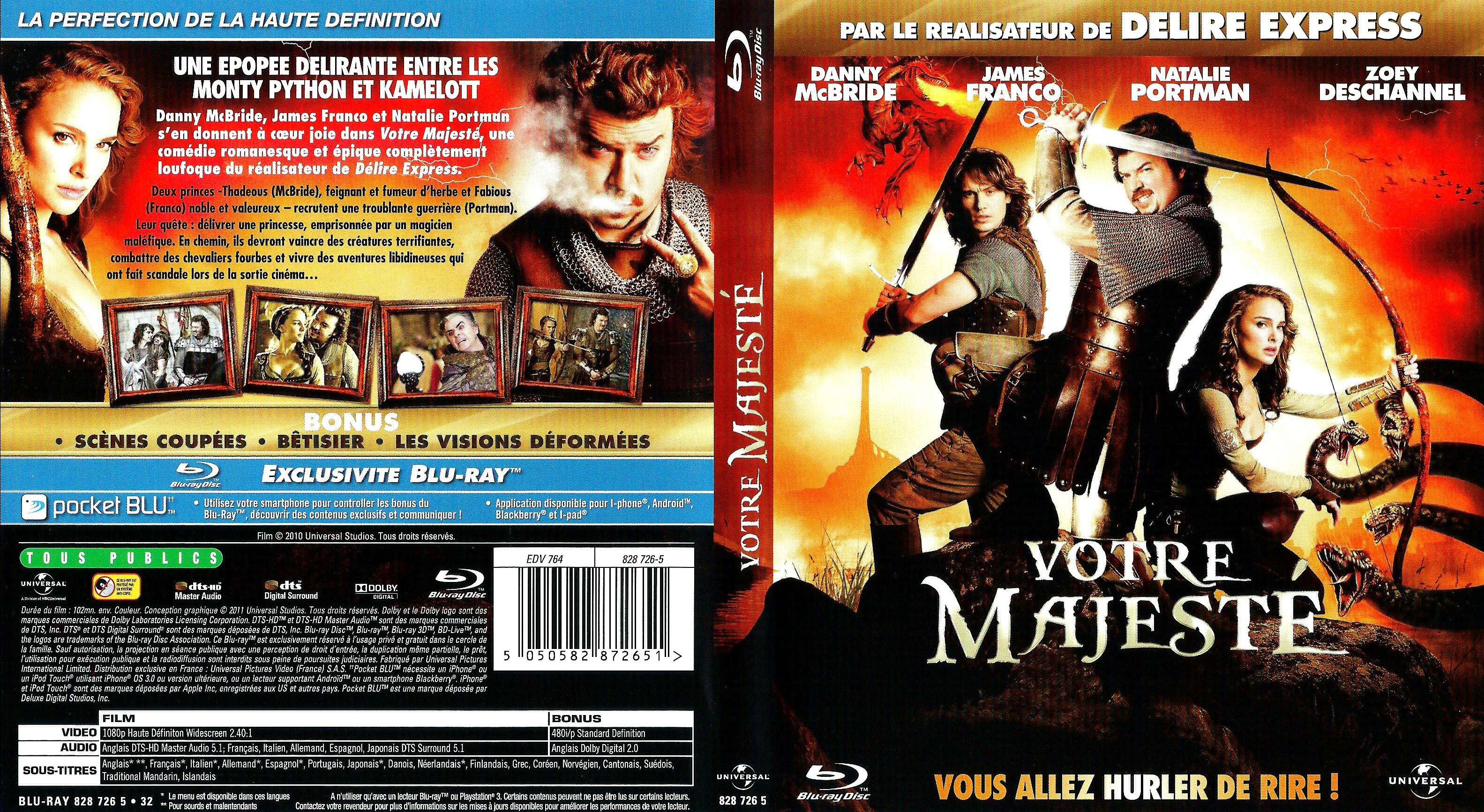 Jaquette DVD Votre majest (BLU-RAY)