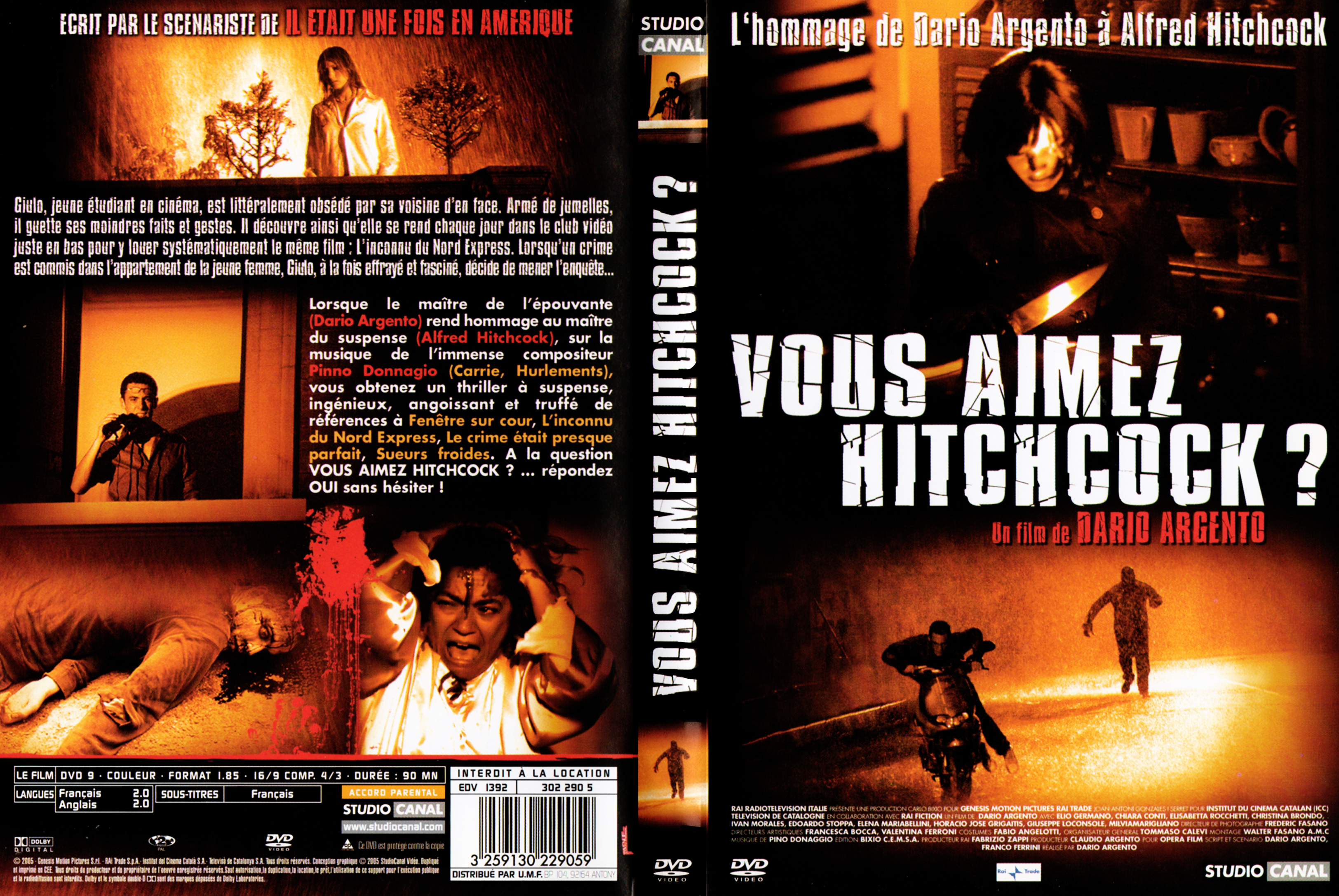 Jaquette DVD Vous aimez Hitchcock