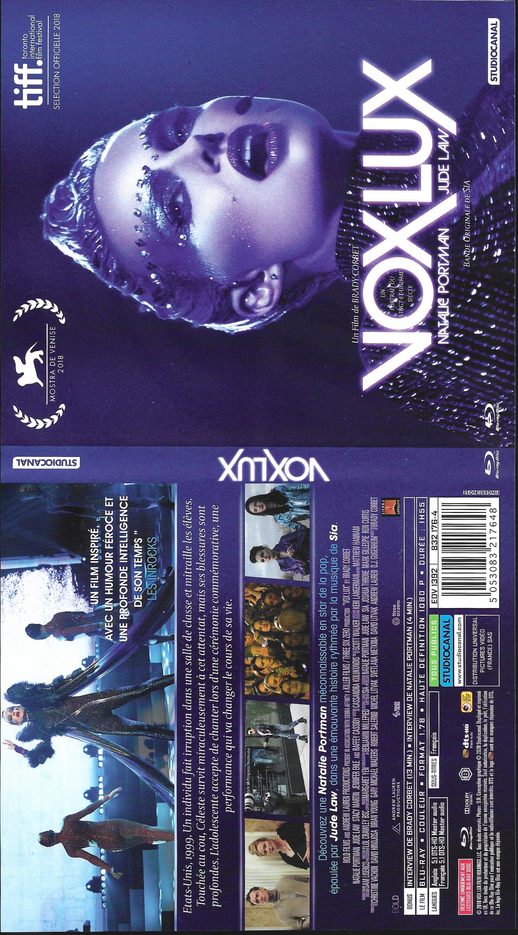 Jaquette DVD Vox lux (BLU-RAY)