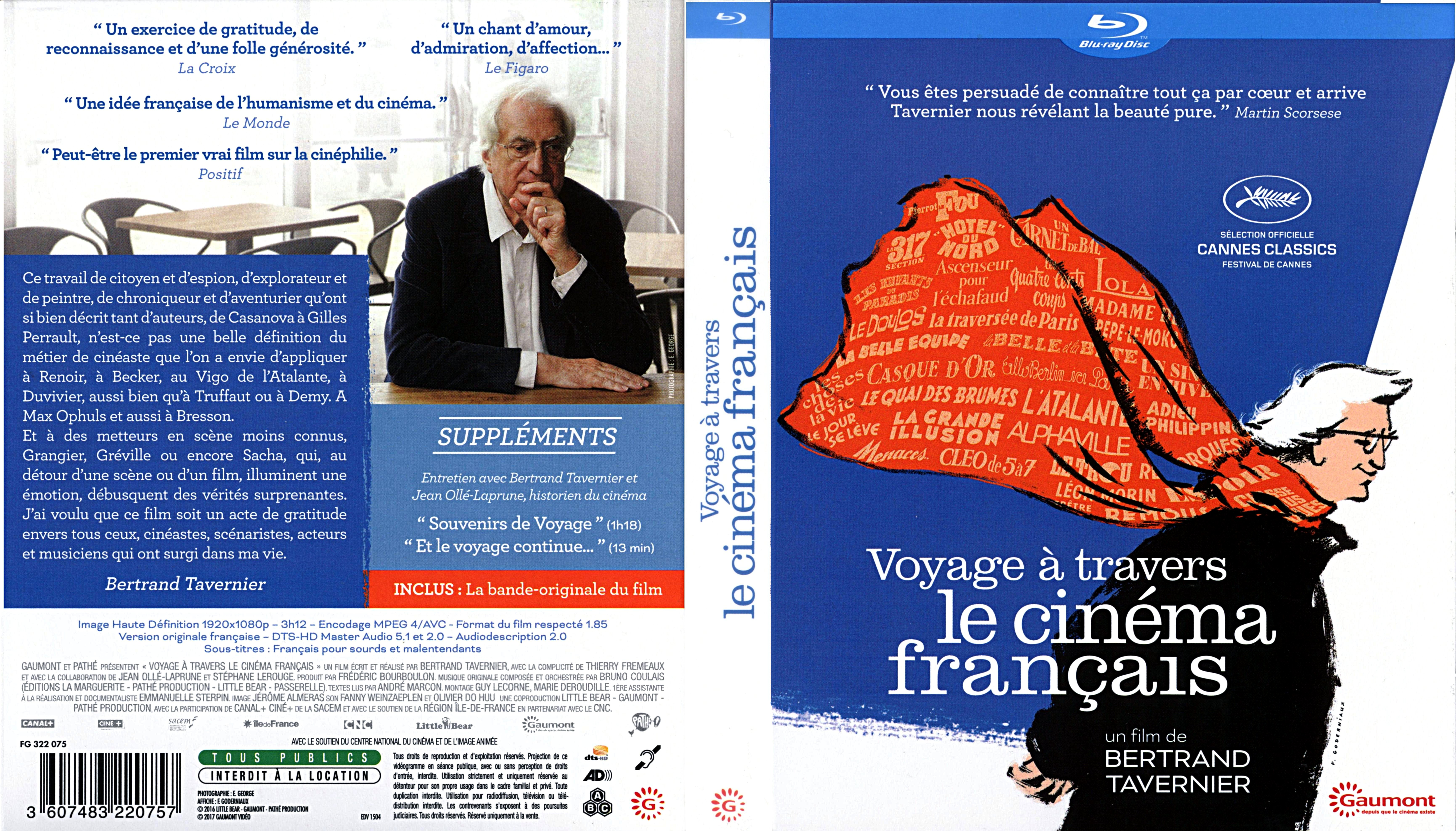 Jaquette DVD Voyage  travers le cinema francais (BLU-RAY)
