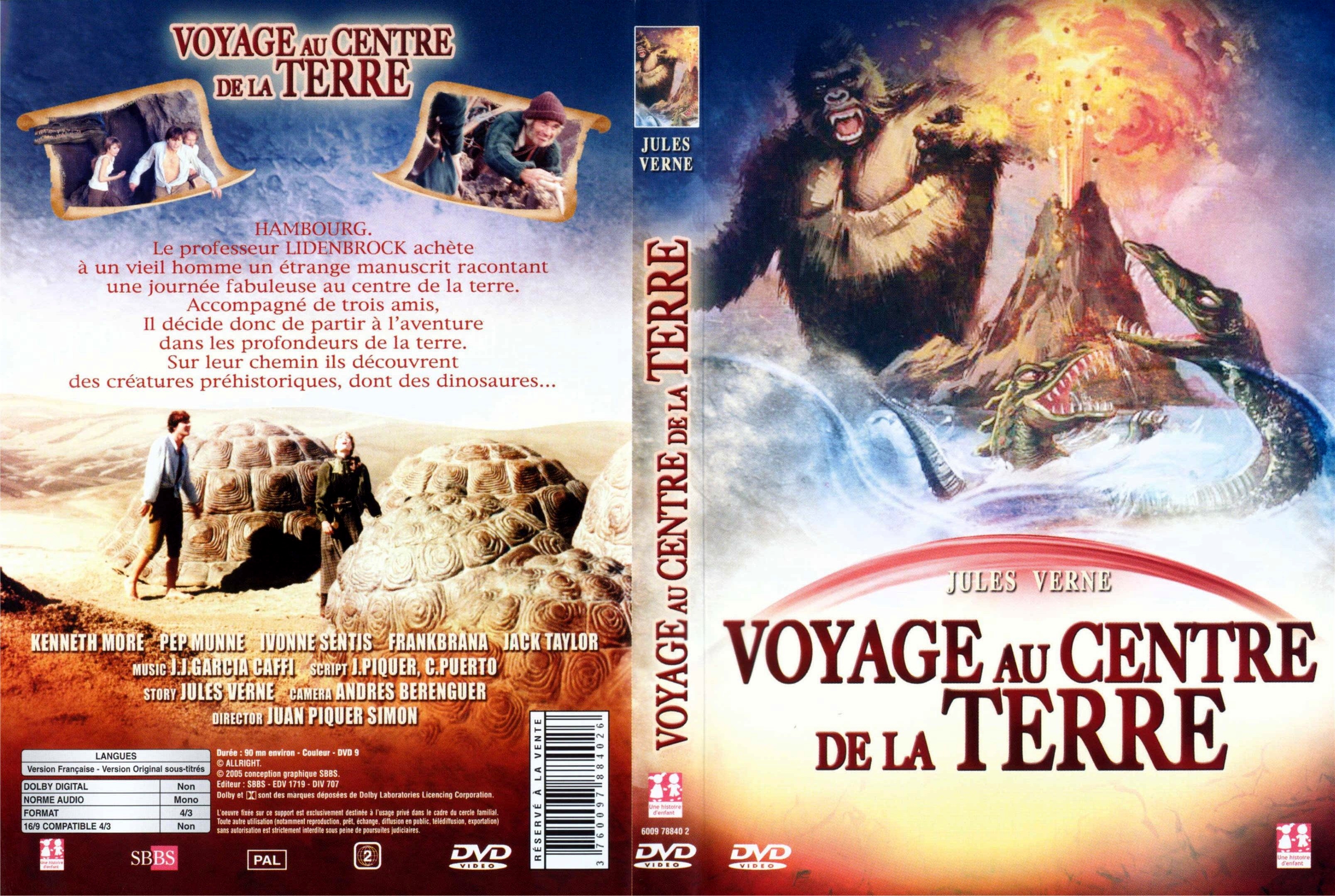 Jaquette DVD Voyage au centre de la terre (1976)