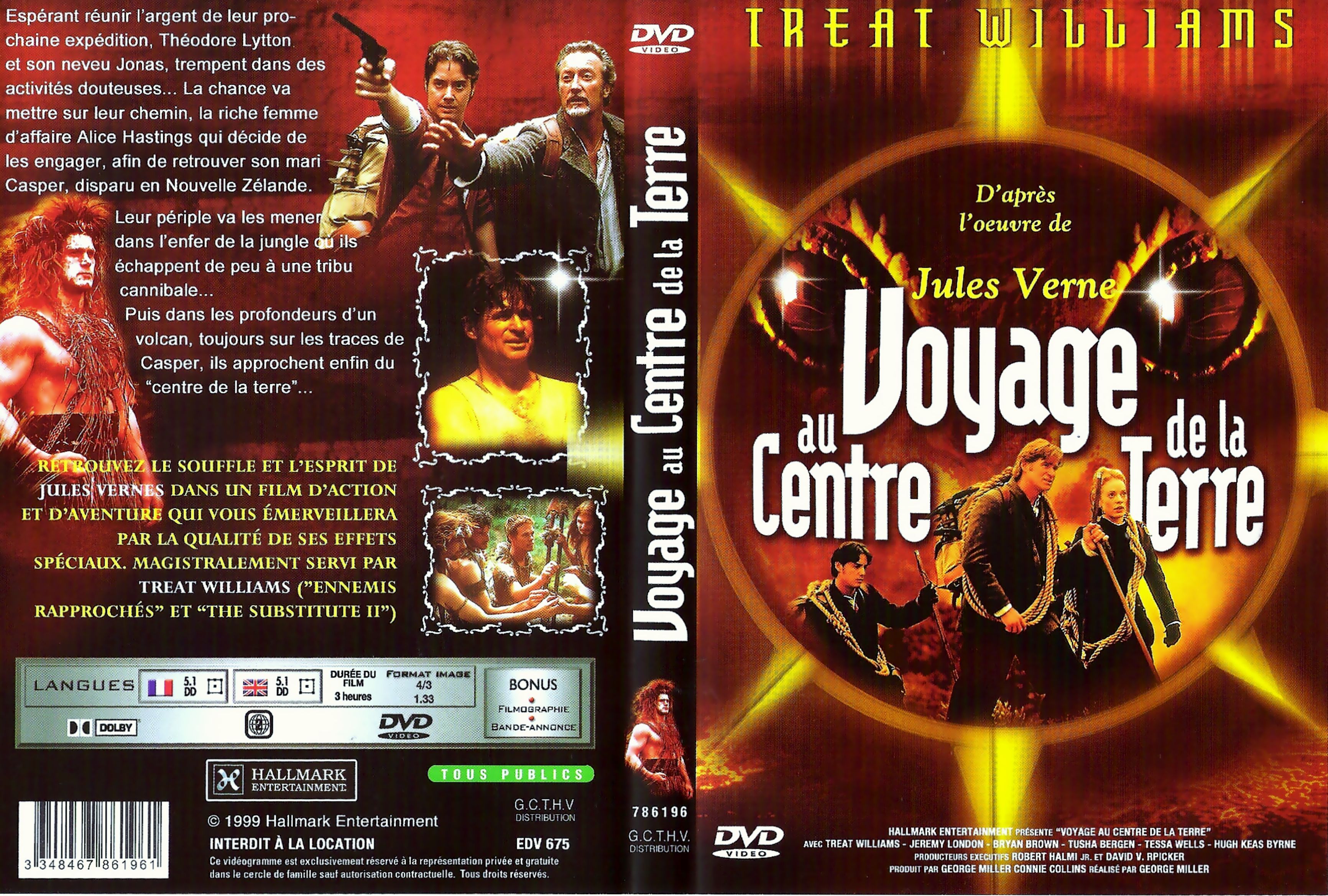 Jaquette DVD Voyage au centre de la terre (1999)