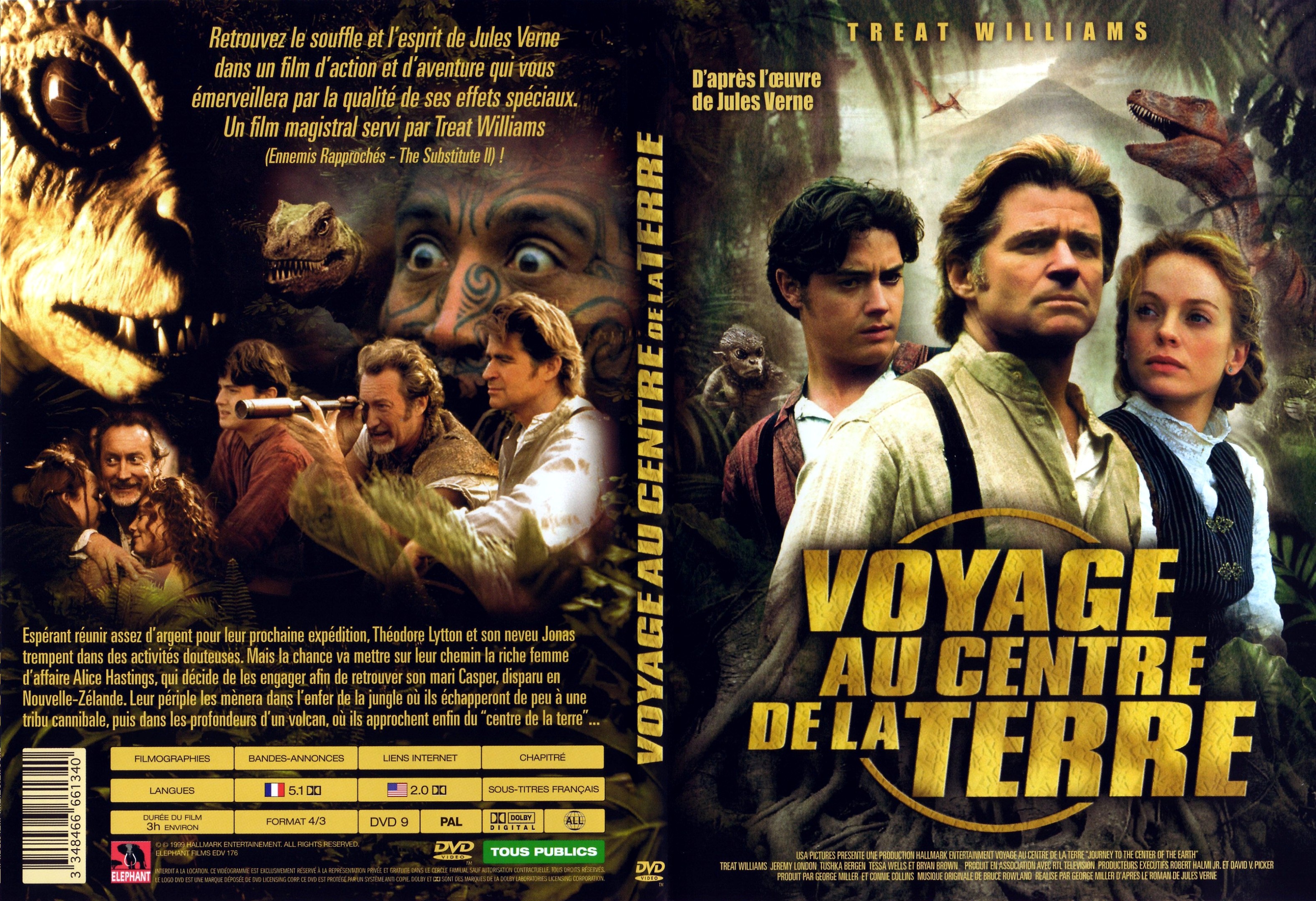 Jaquette DVD Voyage au centre de la terre (1999) - SLIM