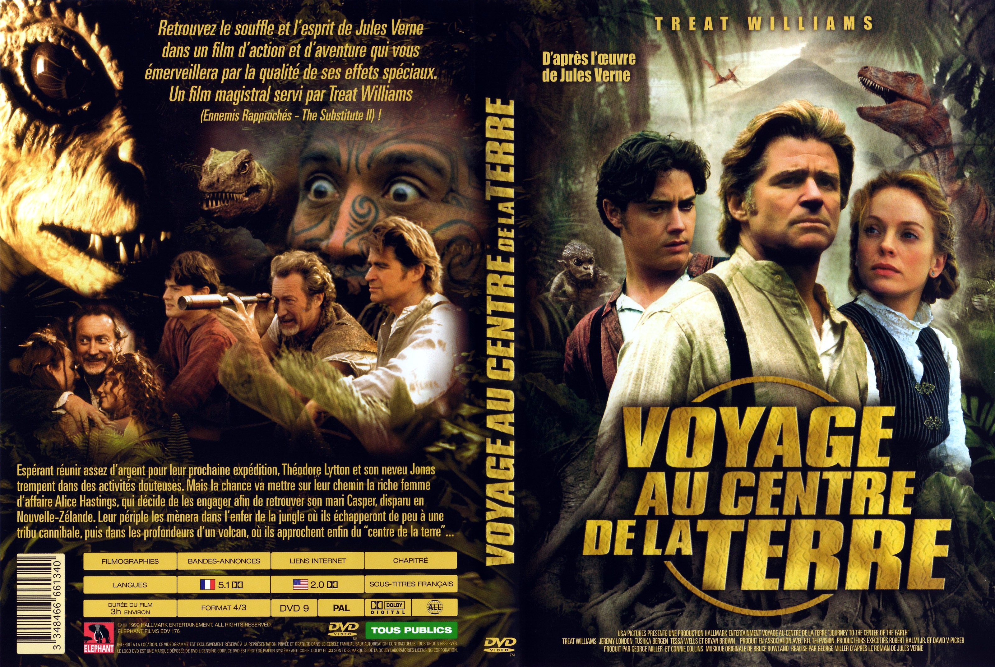 Jaquette DVD Voyage au centre de la terre (1999) v2