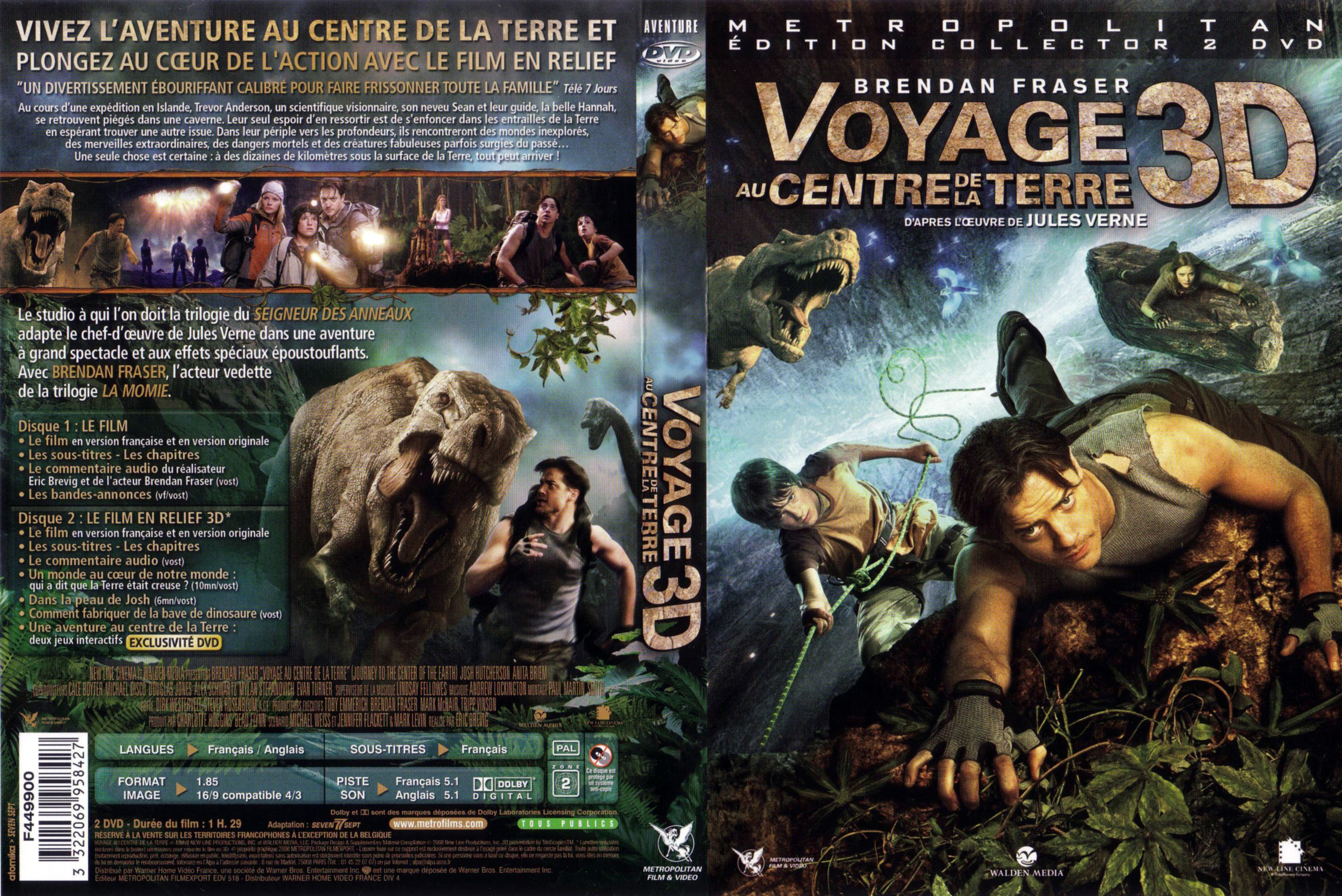 Jaquette DVD Voyage au centre de la terre (2008)