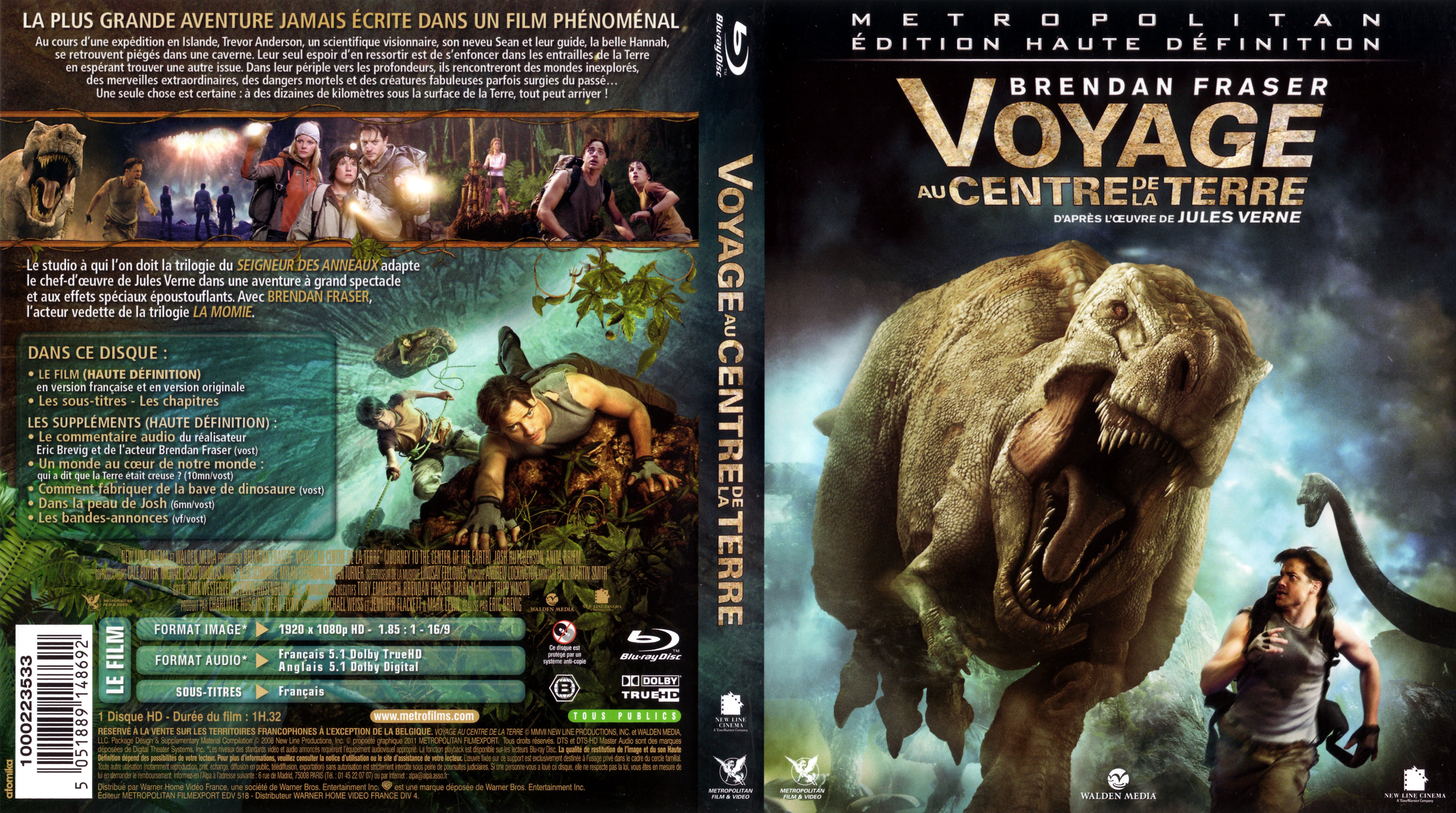 Jaquette DVD Voyage au centre de la terre (2008) (BLU-RAY) v3