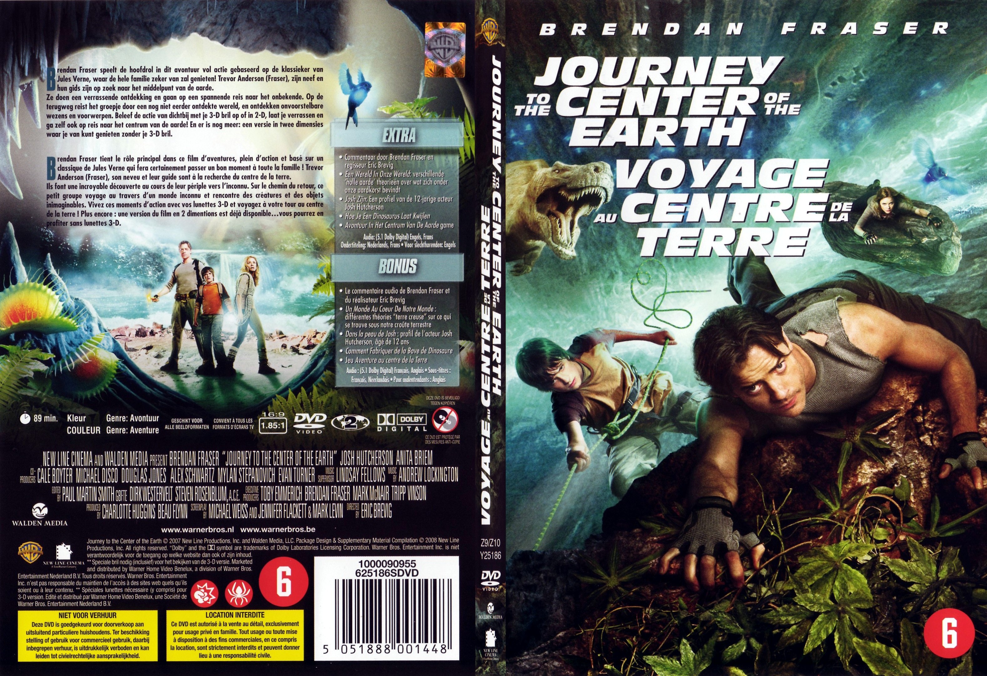 Jaquette DVD Voyage au centre de la terre (2008) - SLIM