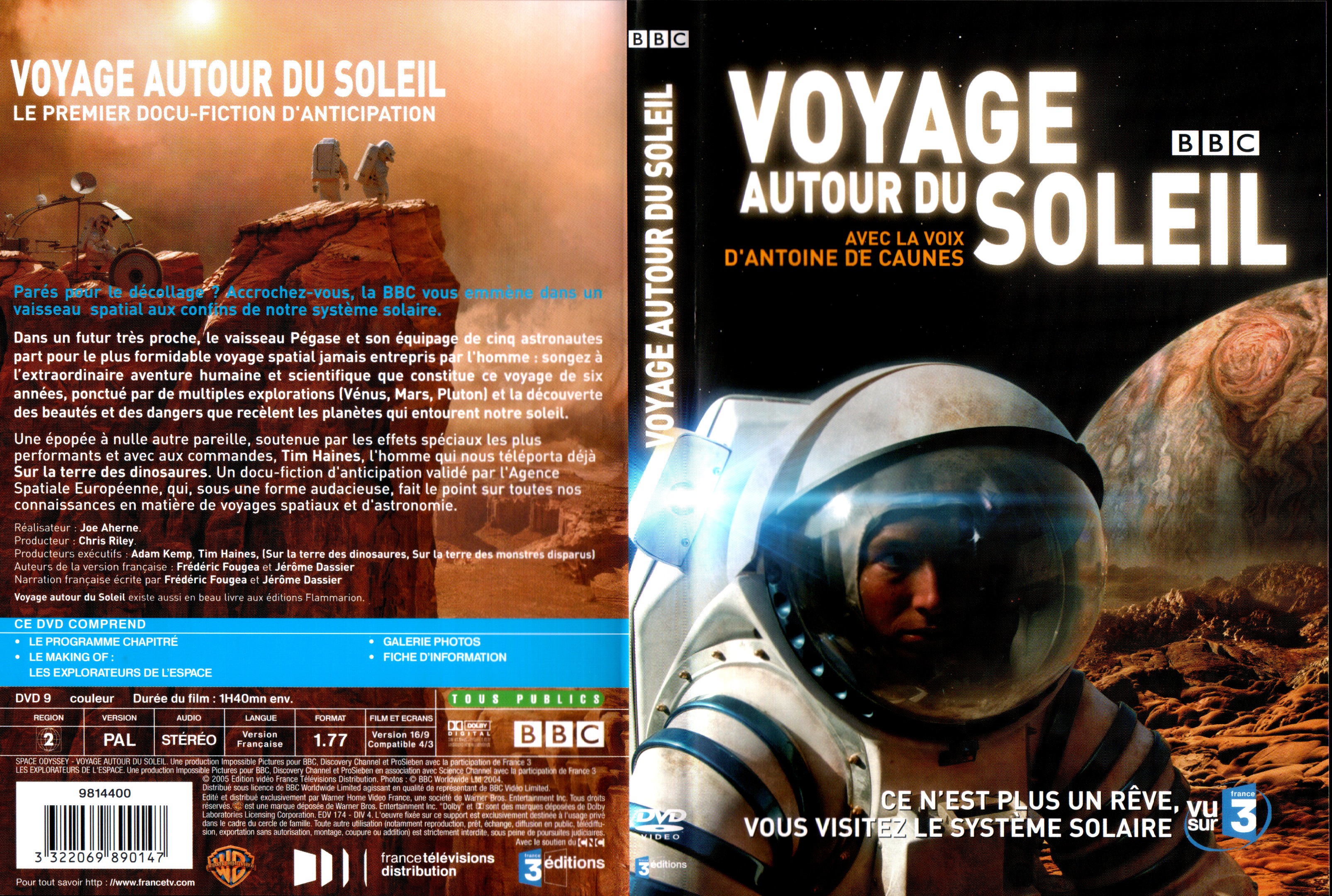 Jaquette DVD Voyage autour du soleil