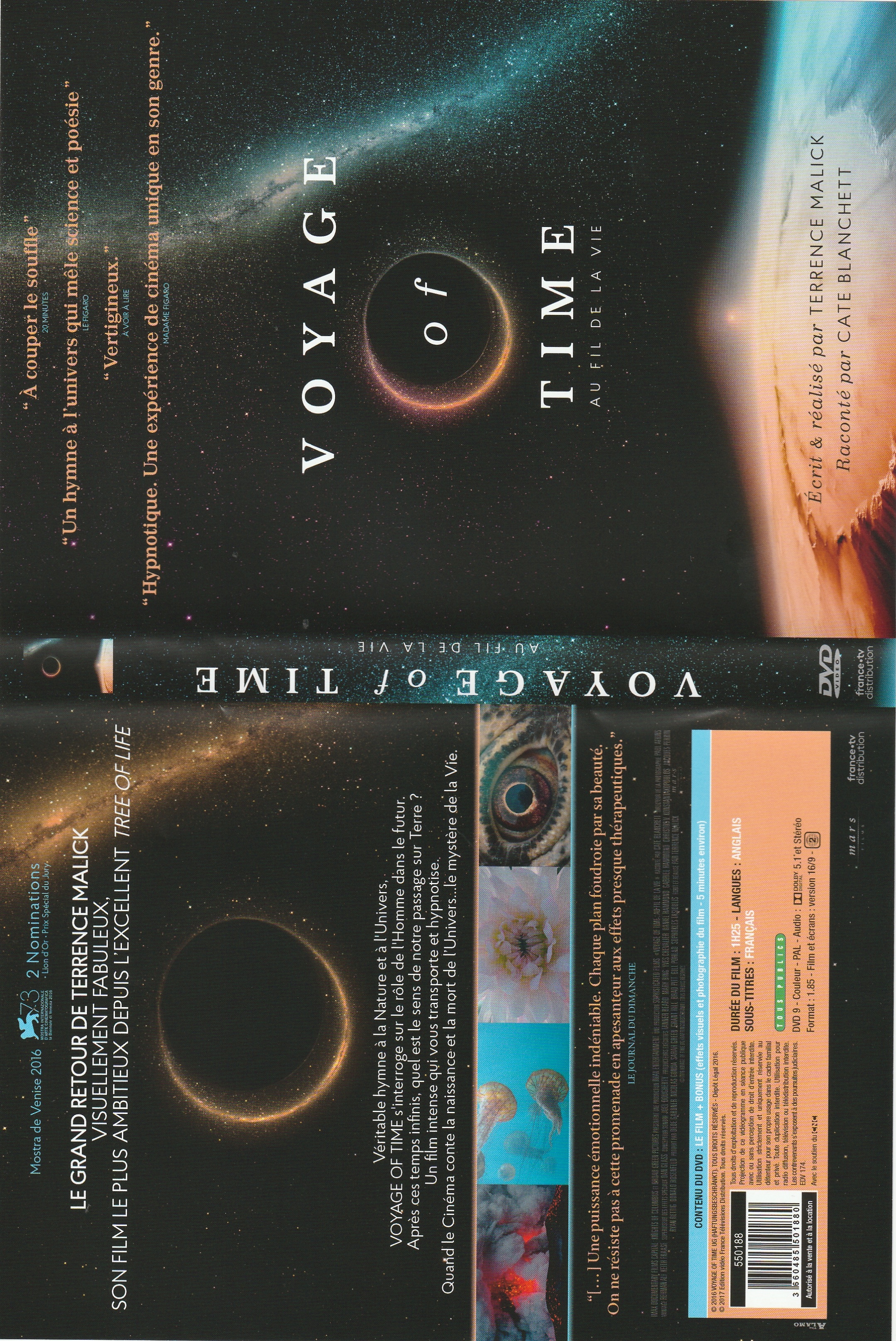 Jaquette DVD Voyage of time