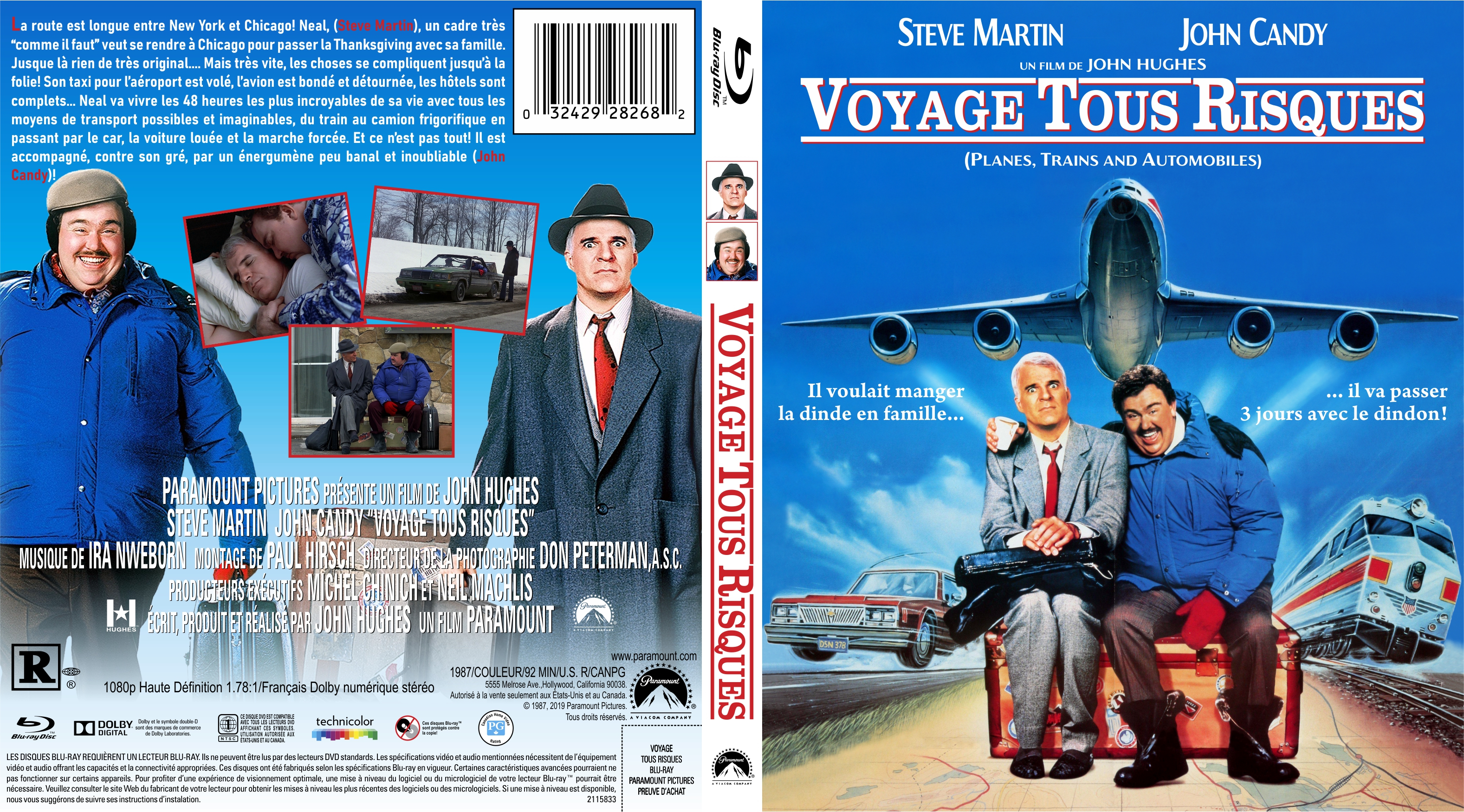Jaquette DVD Voyage tous risques custom (BLU-RAY)