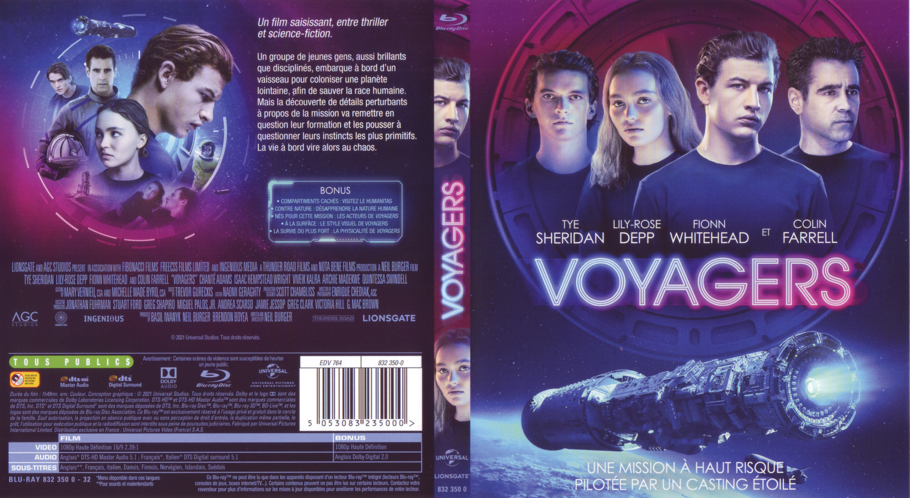 Jaquette DVD Voyagers (BLU-RAY)