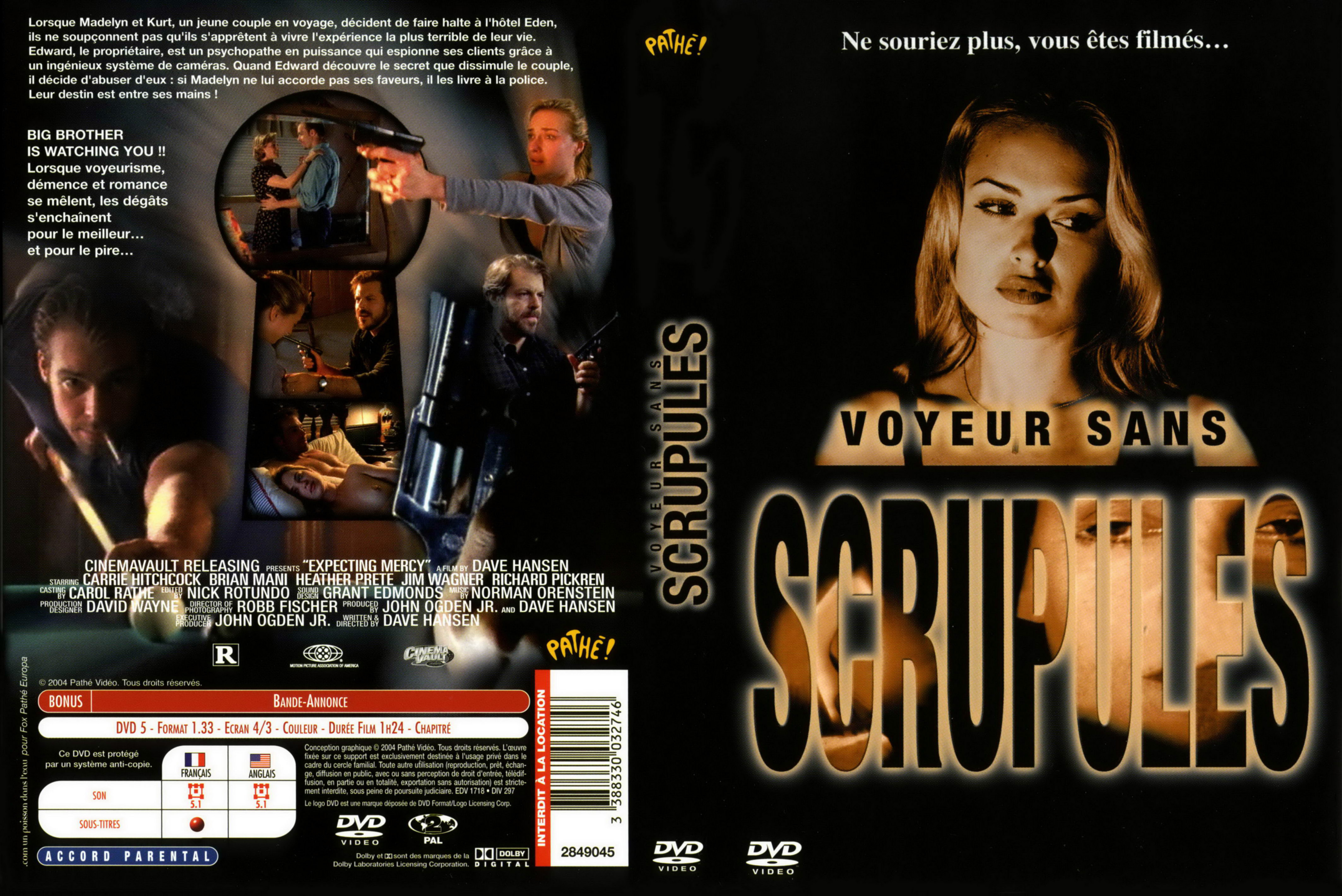 Jaquette DVD Voyeur sans scrupules