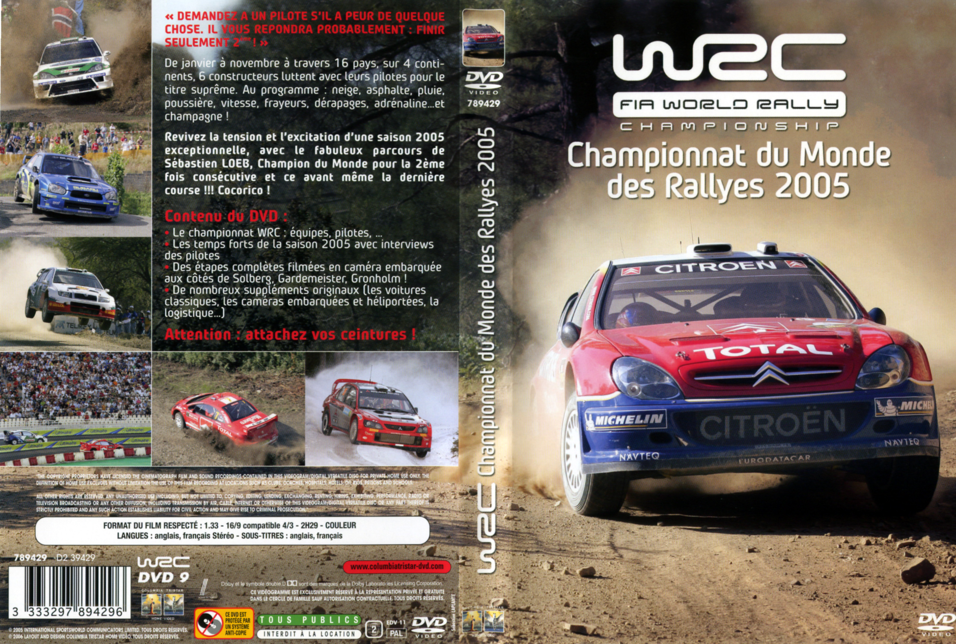 Jaquette DVD WRC - Championnat du monde des rallye 2005