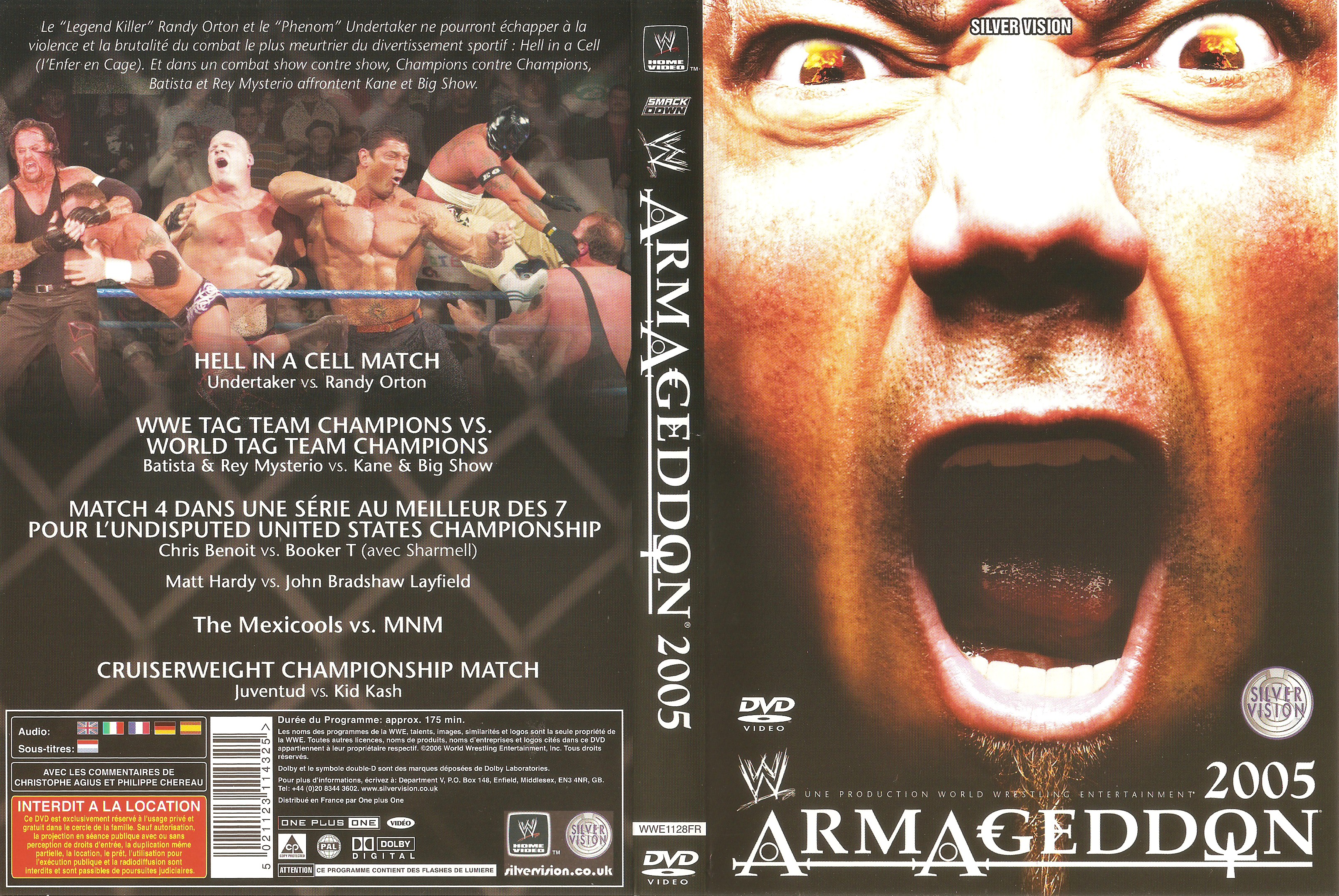 Jaquette DVD WWE Armageddon 2005