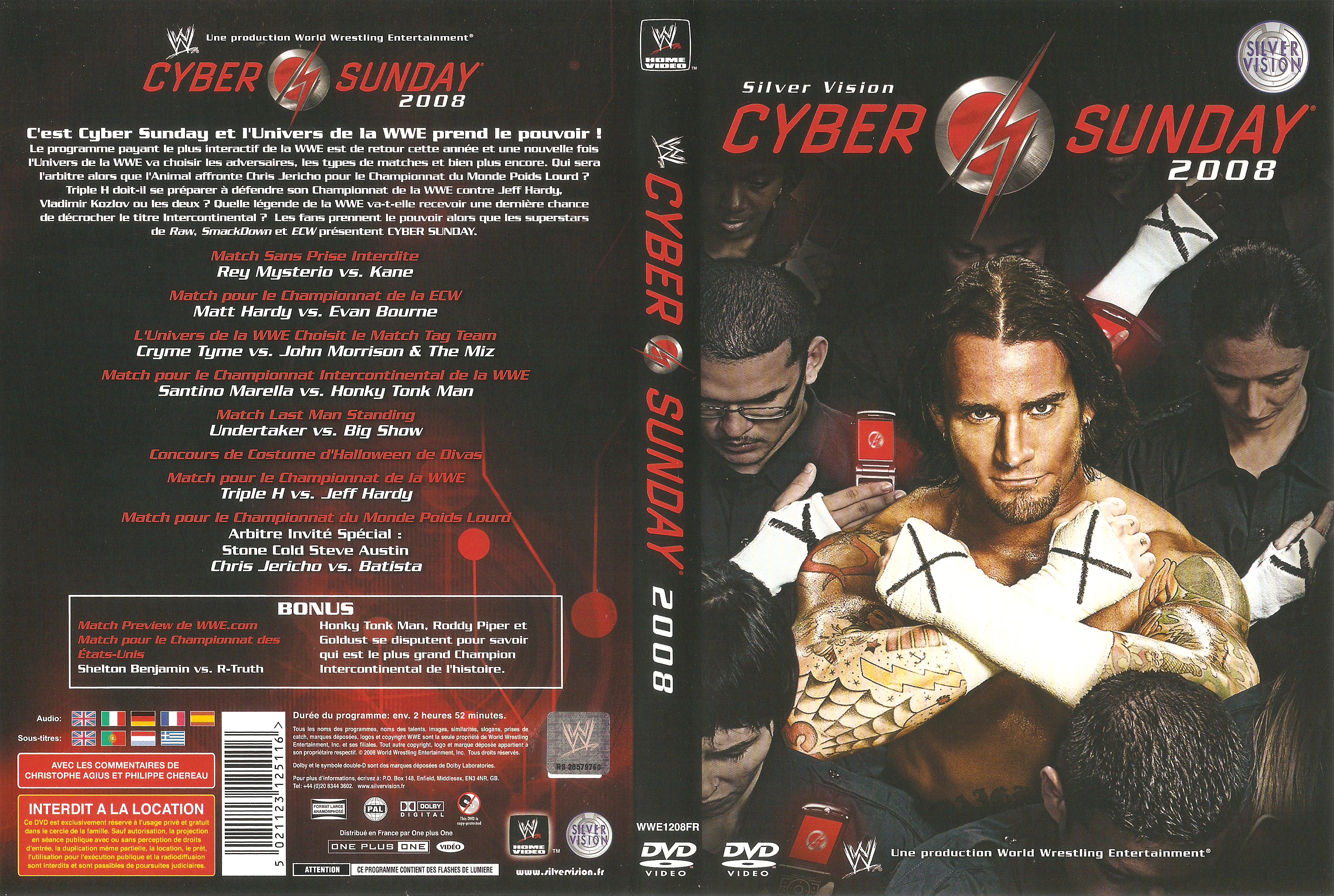 Jaquette DVD WWE Cyber Sunday 2008