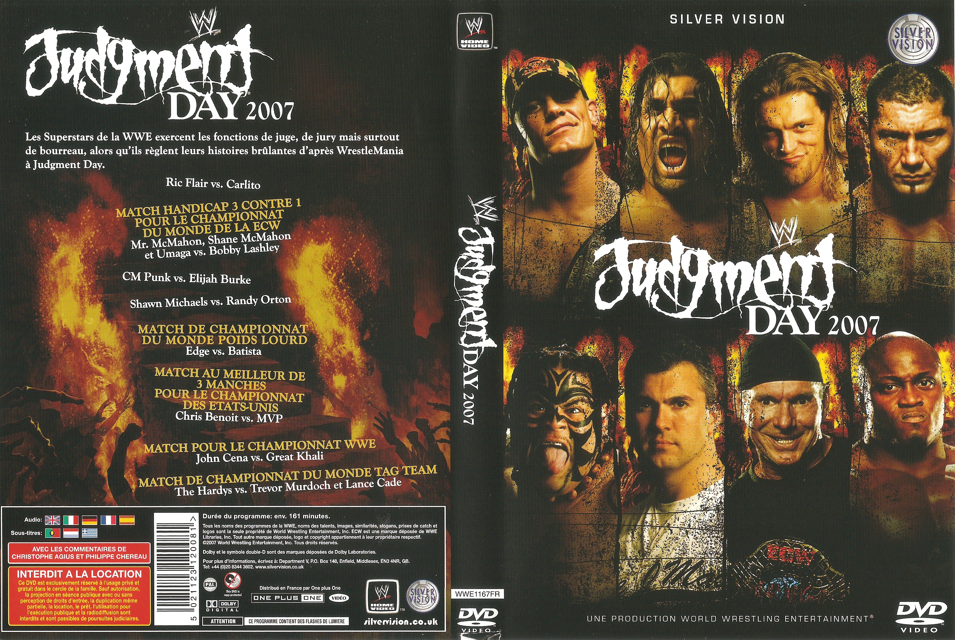 Jaquette DVD WWE Judgment Day 2007