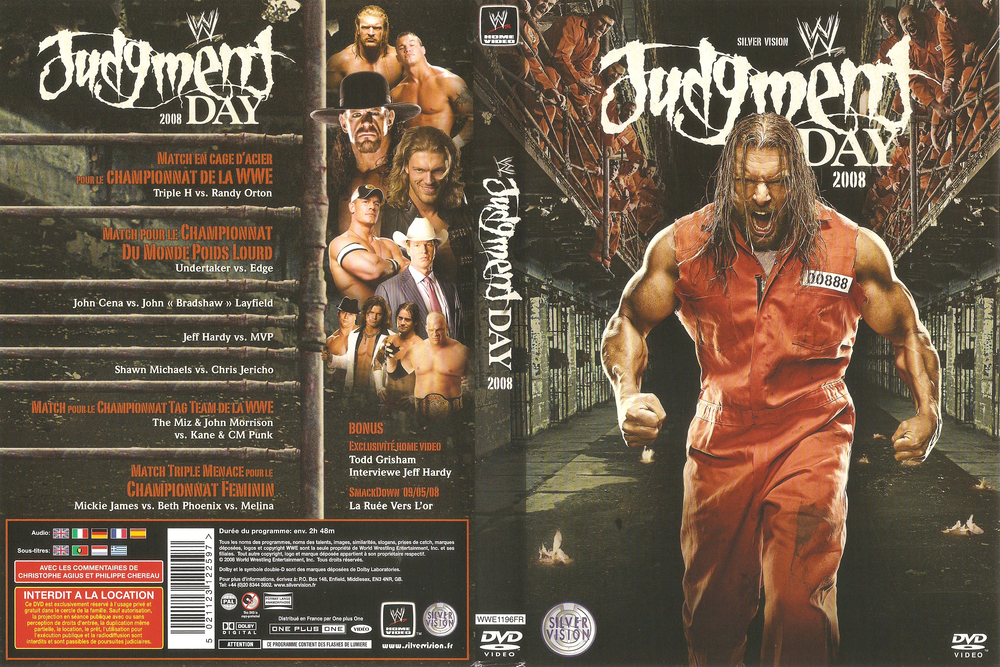 Jaquette DVD WWE Judgment Day 2008