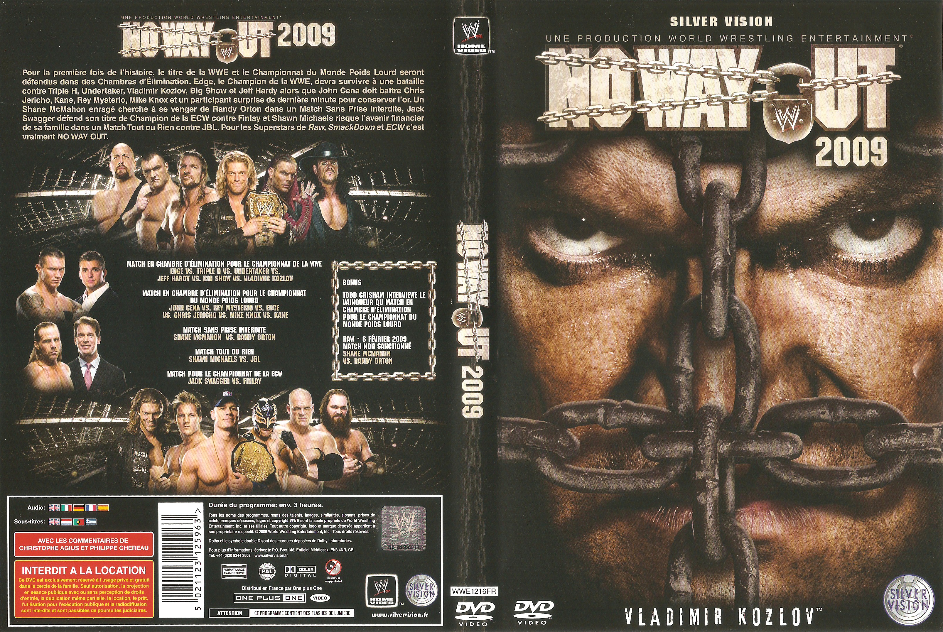 Jaquette DVD WWE No Way Out 2009