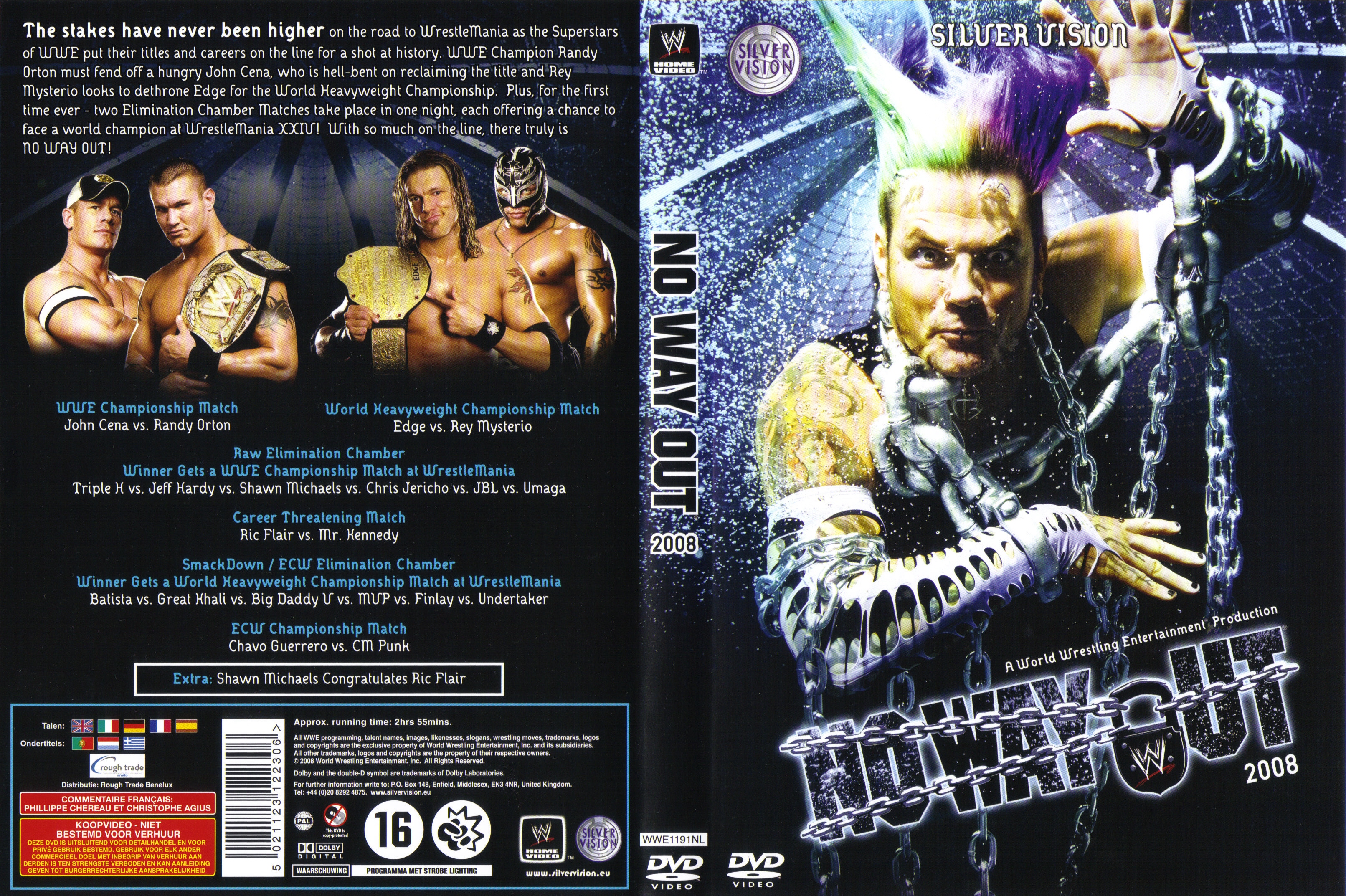 Jaquette DVD WWE No way out 2008