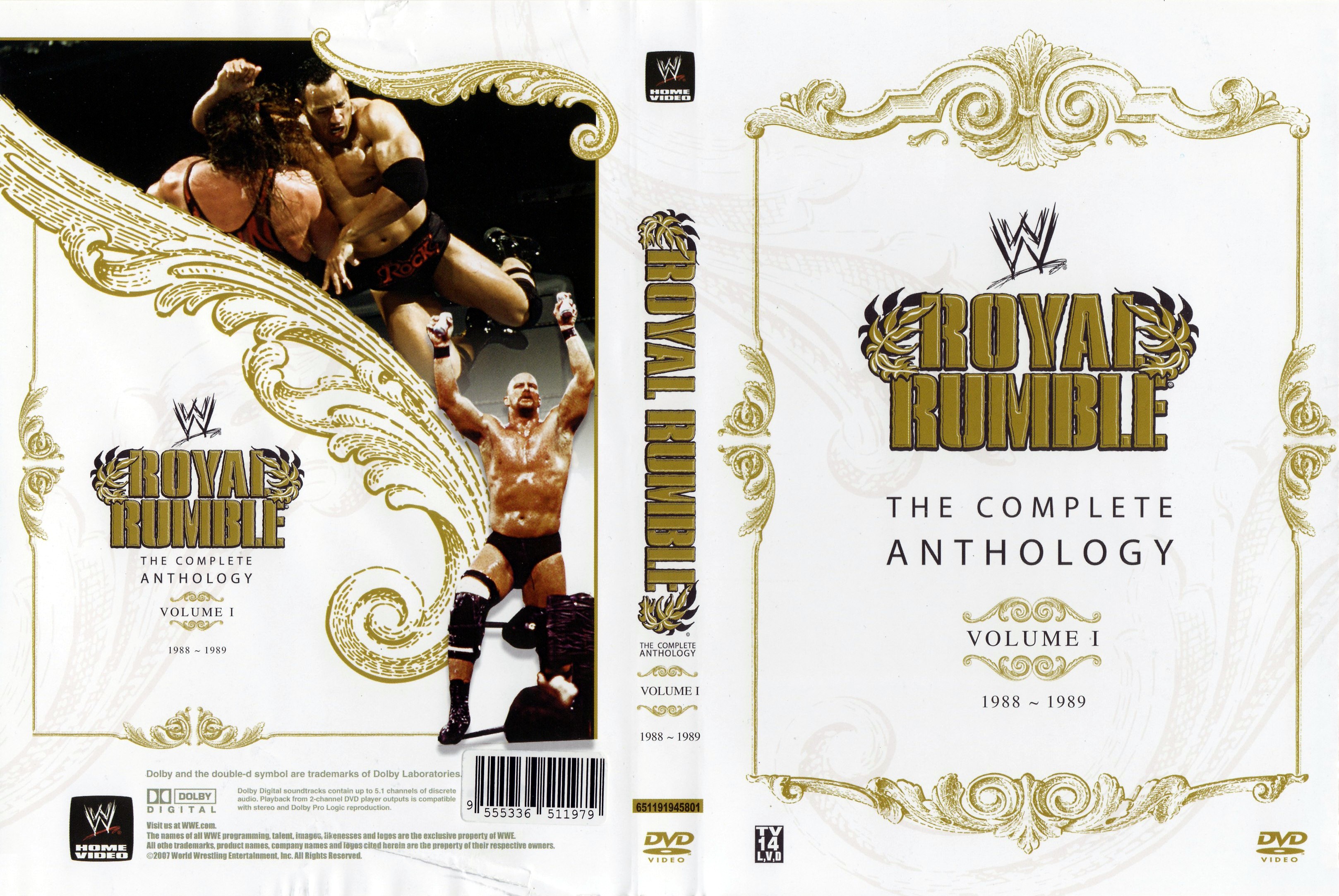 Jaquette DVD WWE Royal Rumble the complete antology vol 01
