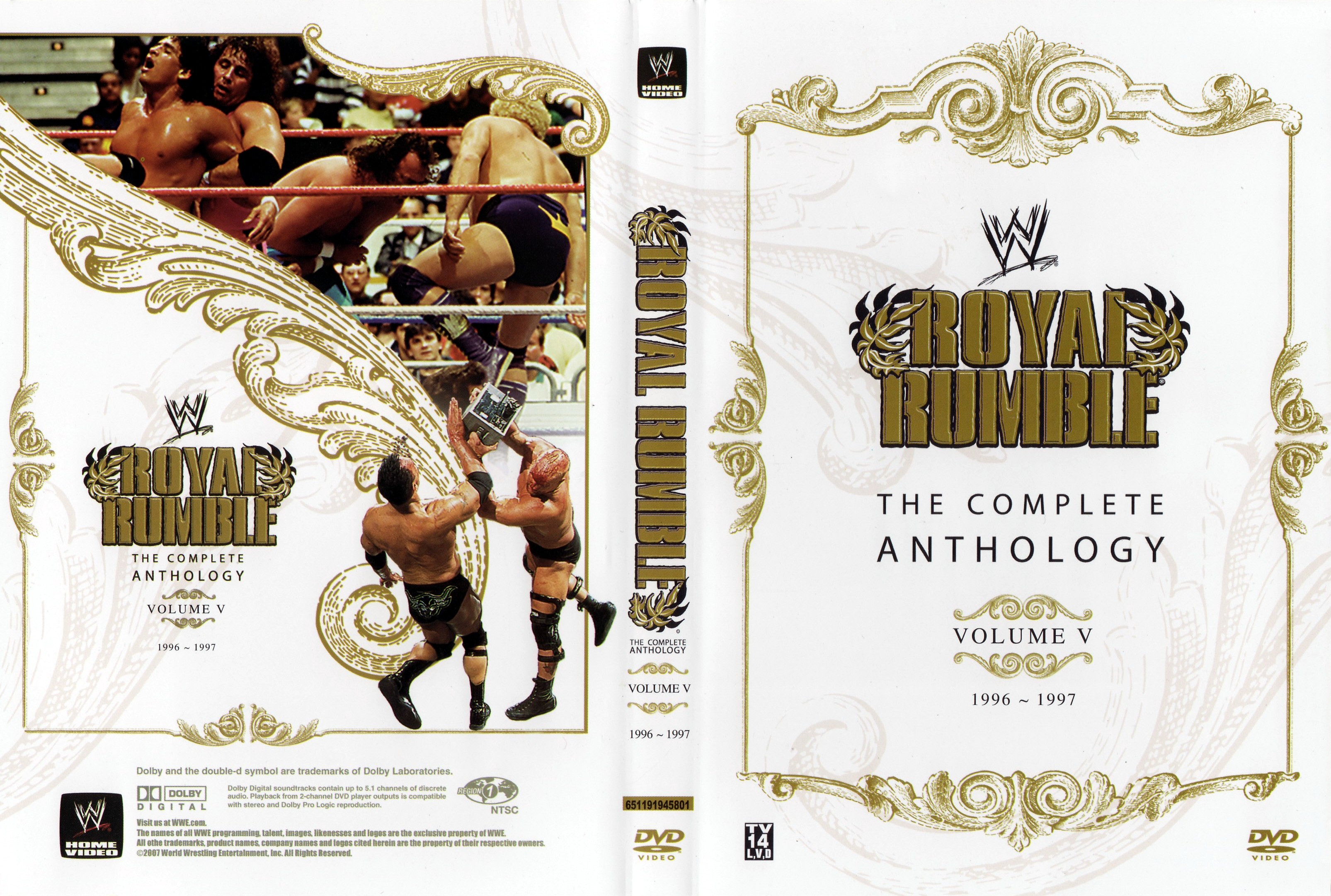 Jaquette DVD WWE Royal Rumble the complete antology vol 05
