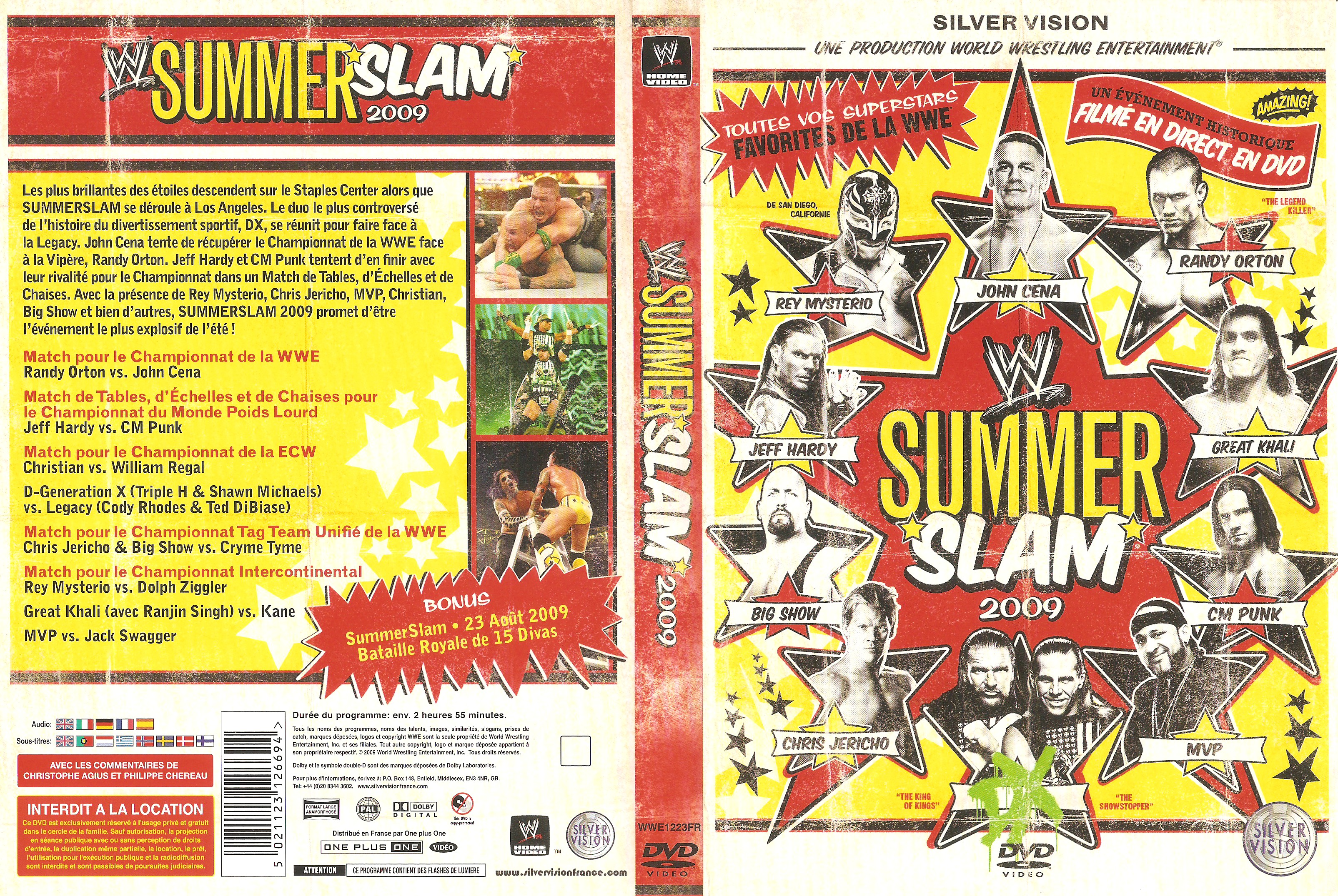 Jaquette DVD WWE Summerslam 2009