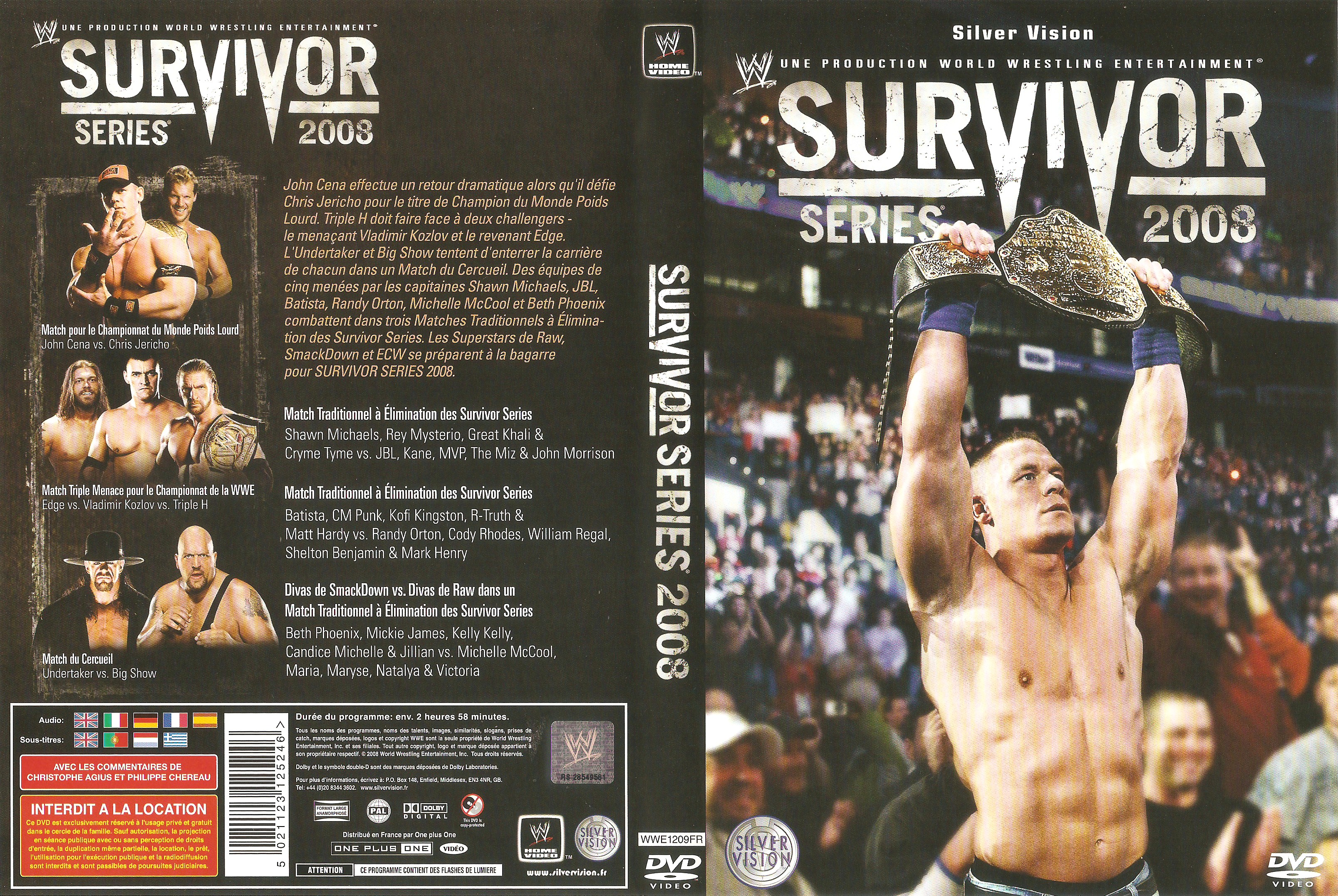 Jaquette DVD WWE Survivor Series 2008