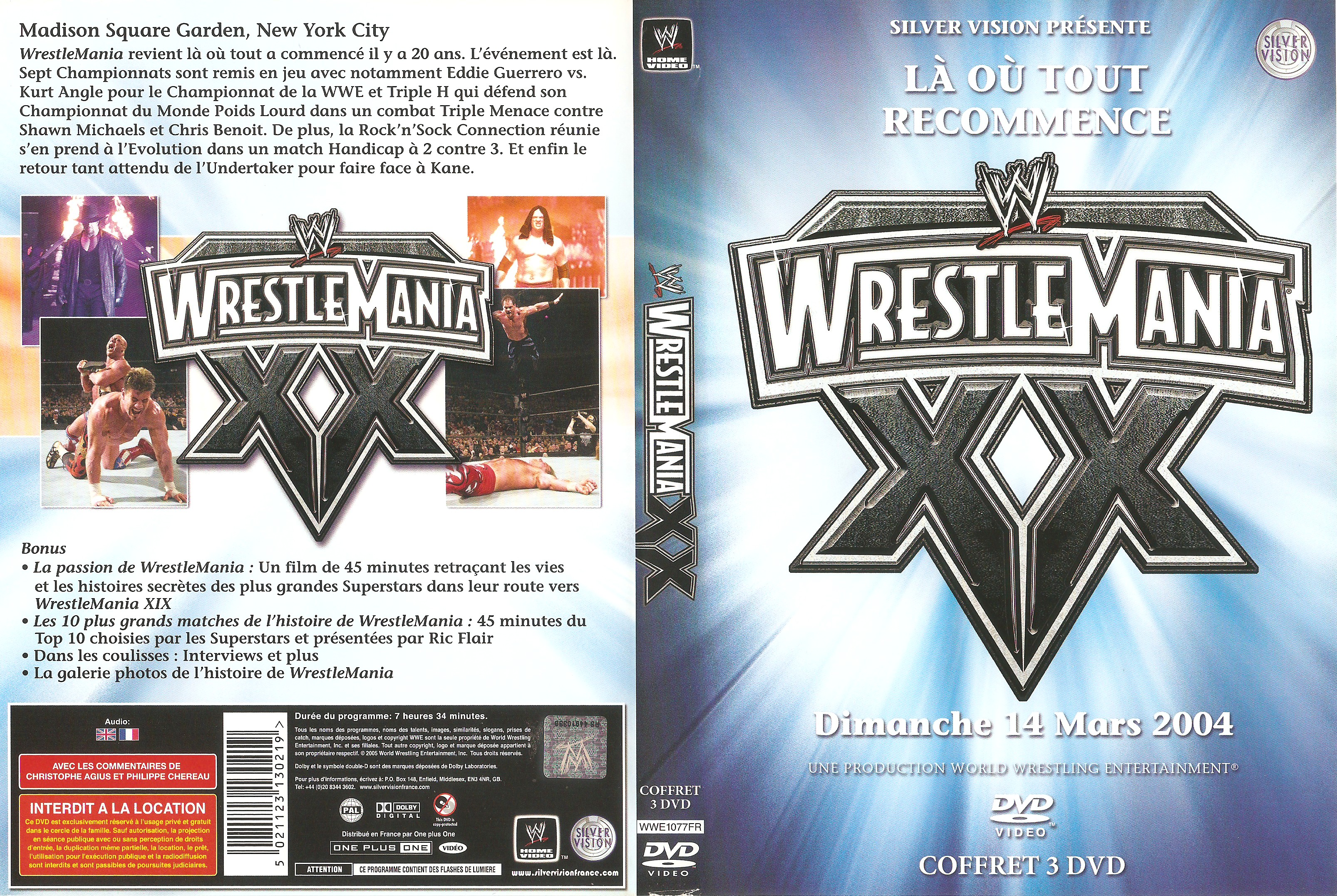 Jaquette DVD WWE Wrestlemania 2004