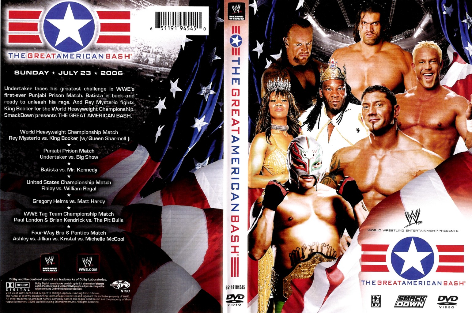Jaquette DVD WWE - The great american Bash 2006