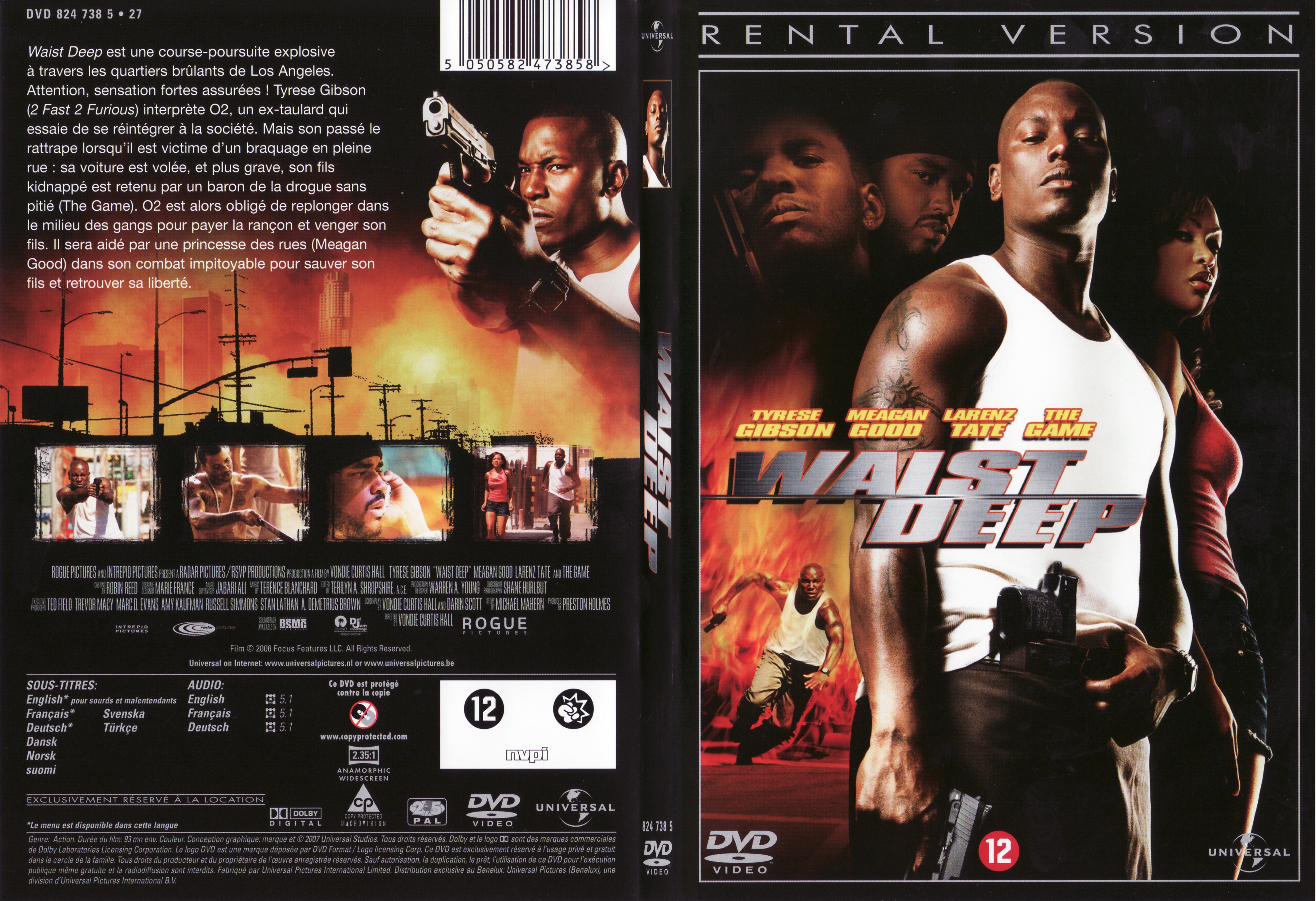 Jaquette DVD Waist deep - SLIM