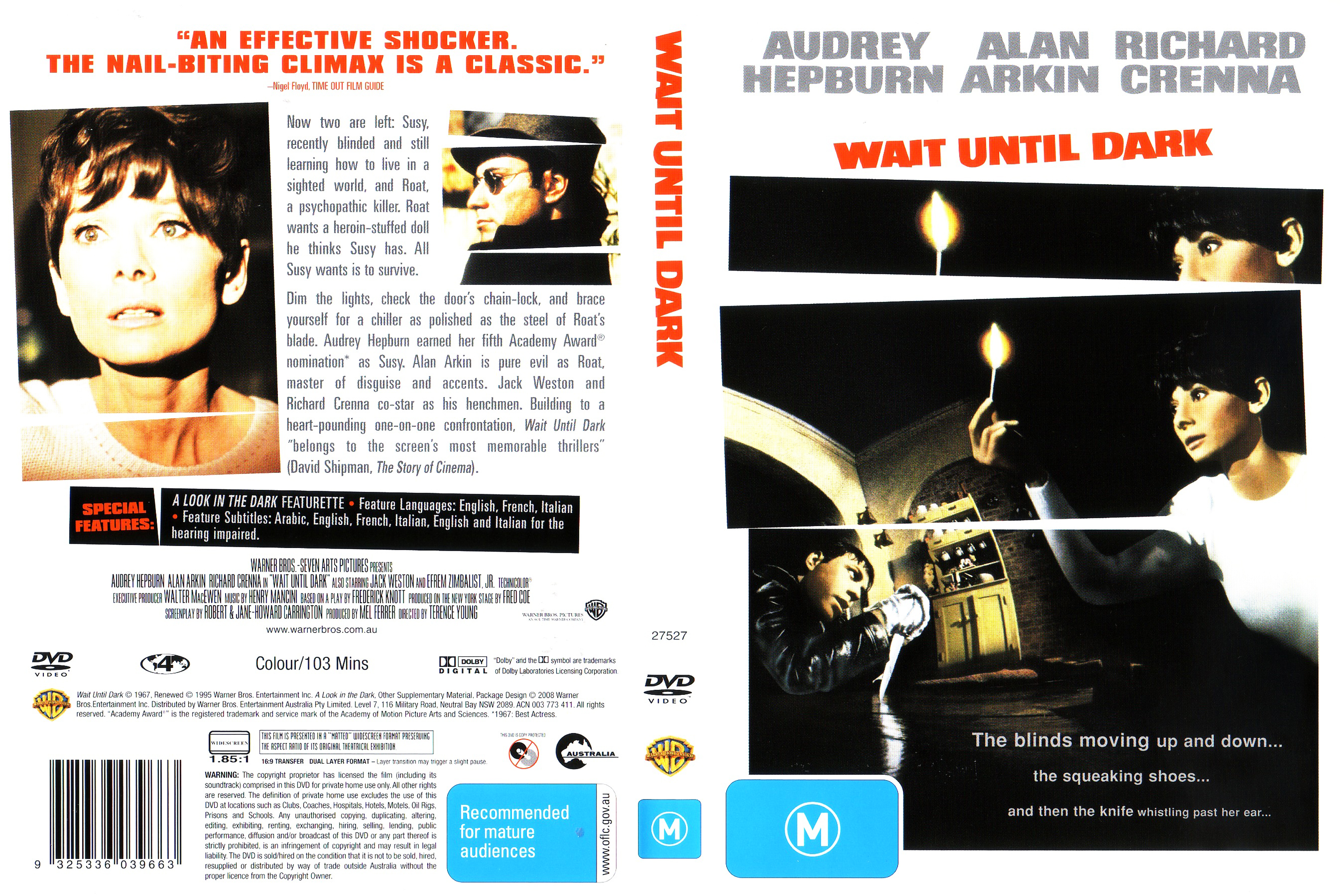 Jaquette DVD Wait until dark Zone 1