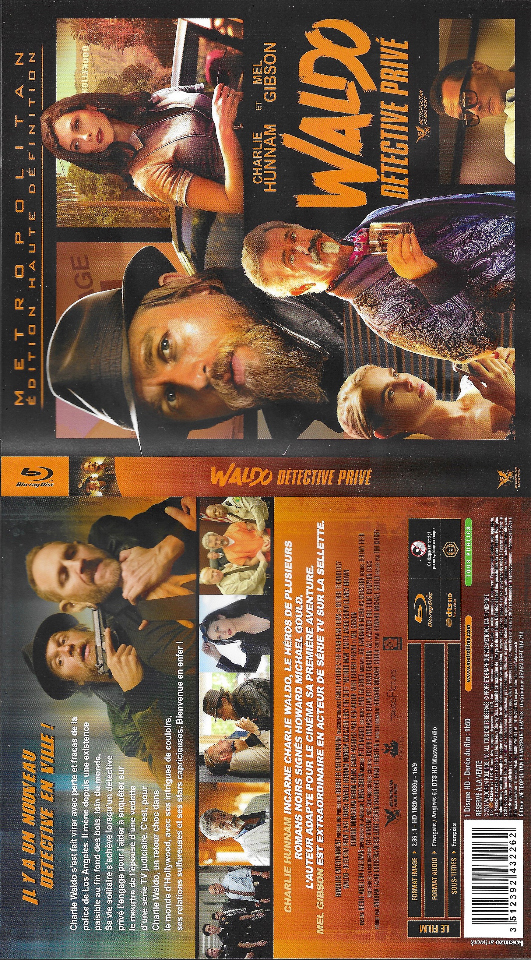 Jaquette DVD Waldo, dtective priv (BLU-RAY)