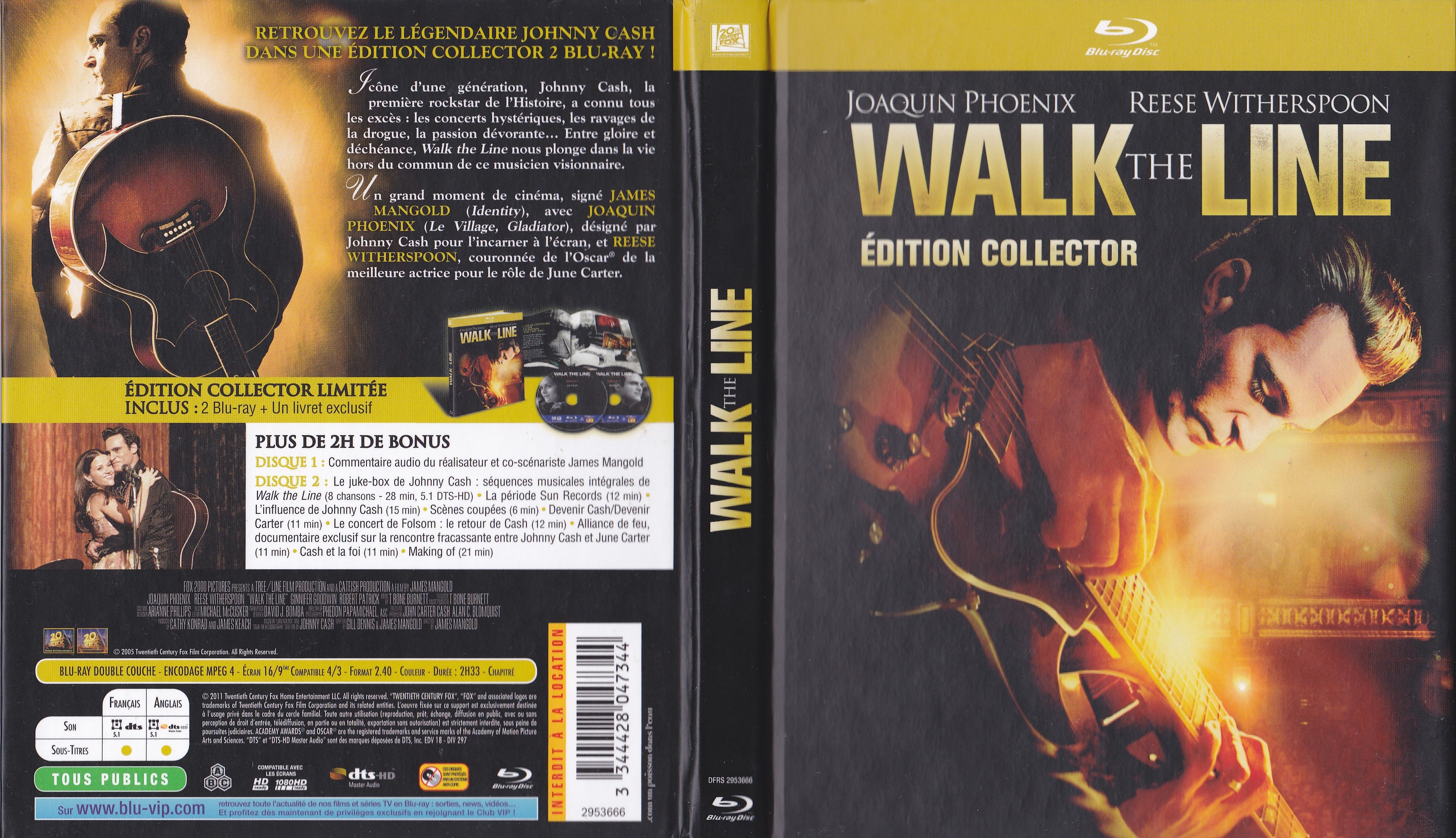 Jaquette DVD Walk the line (BLU-RAY)