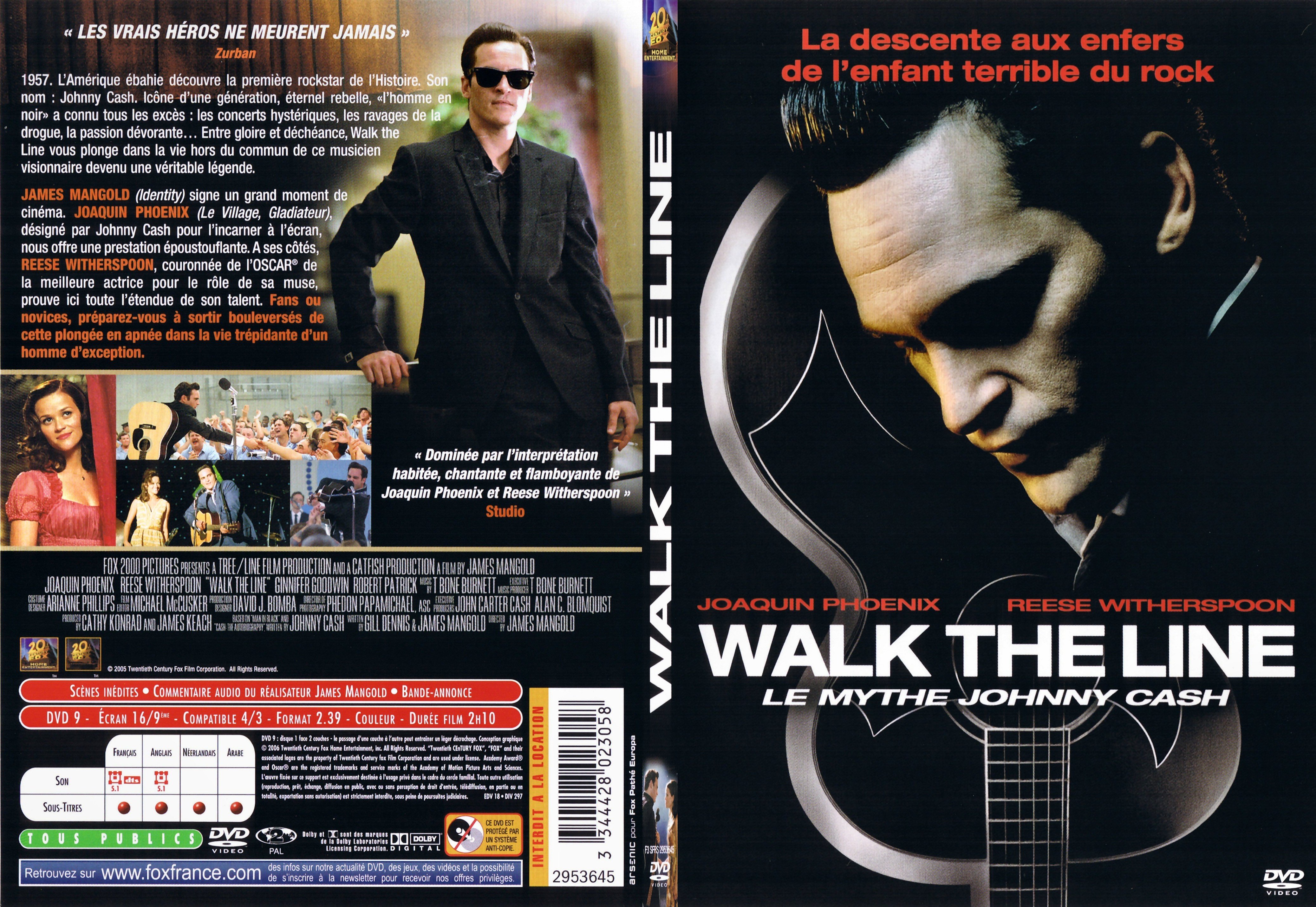 Jaquette DVD Walk the line - SLIM