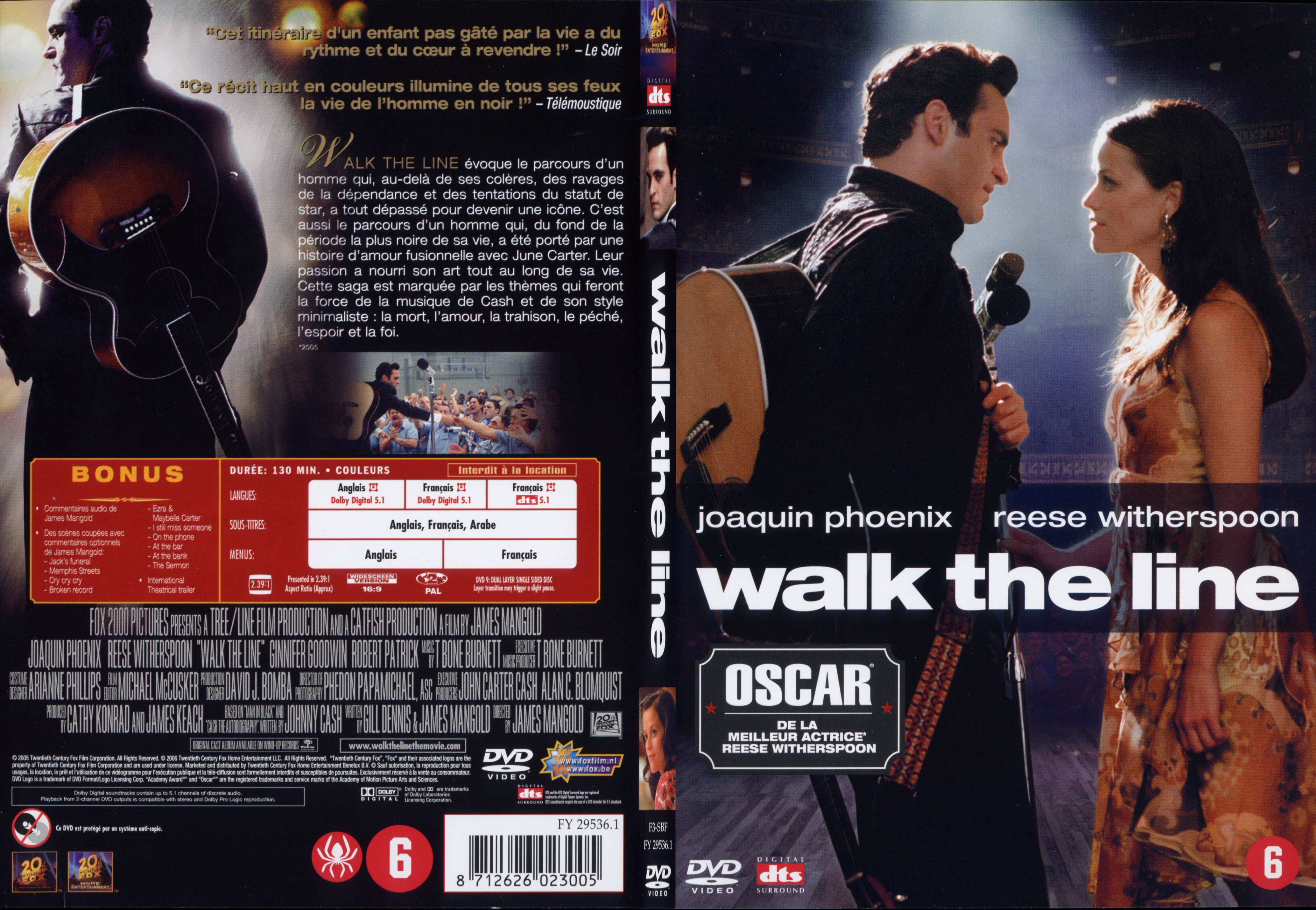 Jaquette DVD Walk the line - SLIM v2