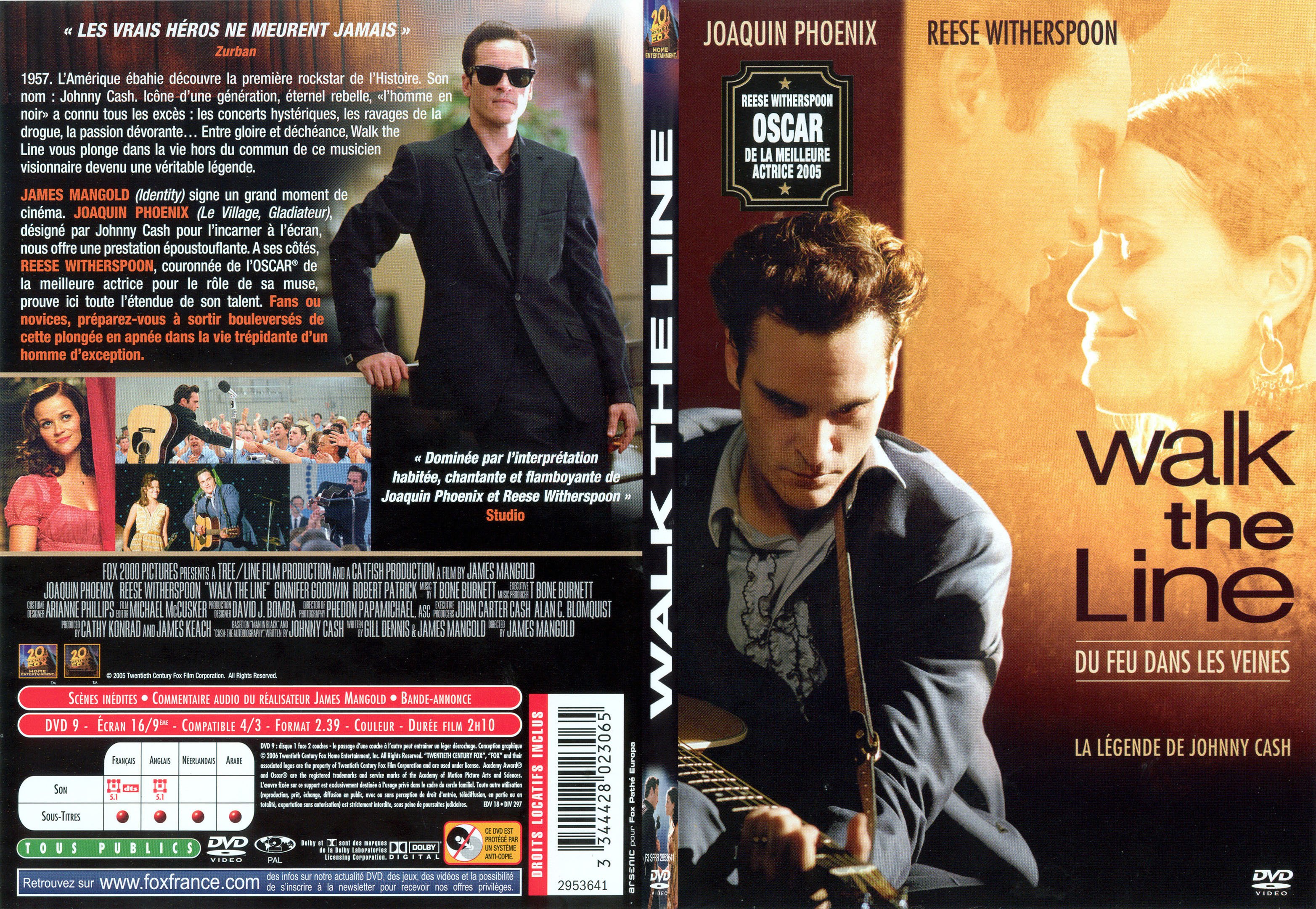 Jaquette DVD Walk the line - SLIM v3