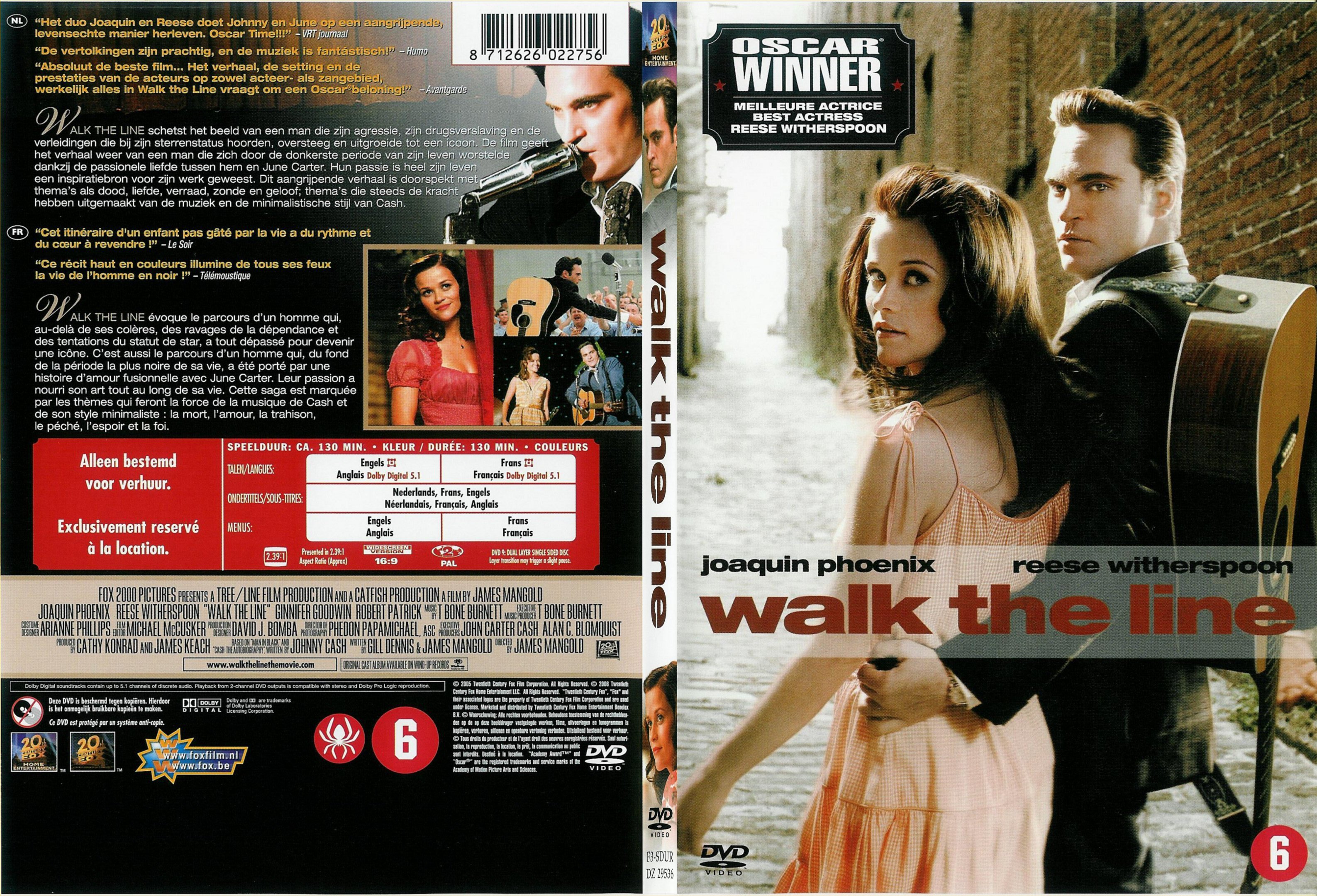 Jaquette DVD Walk the line - SLIM v4