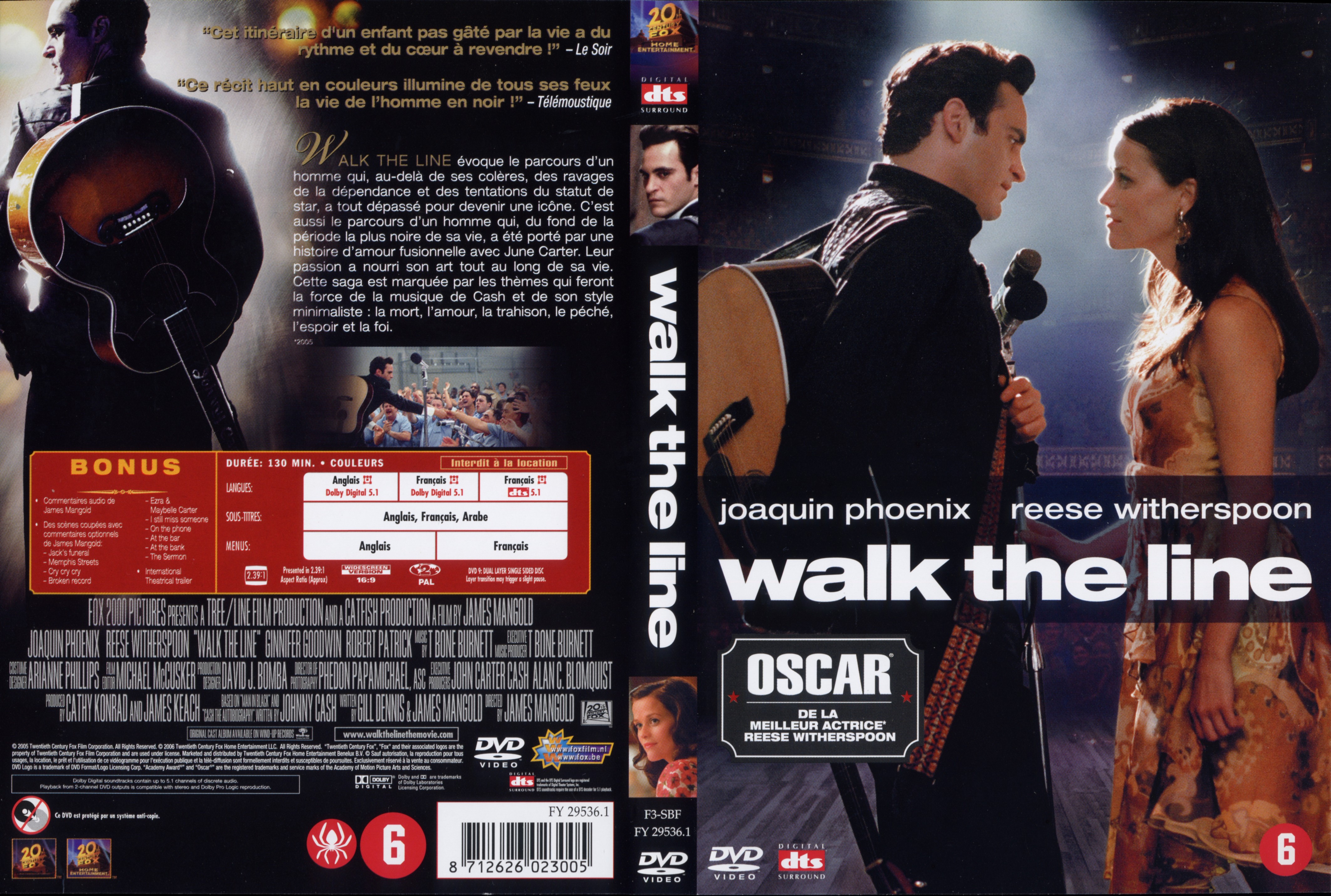 Jaquette DVD Walk the line v2