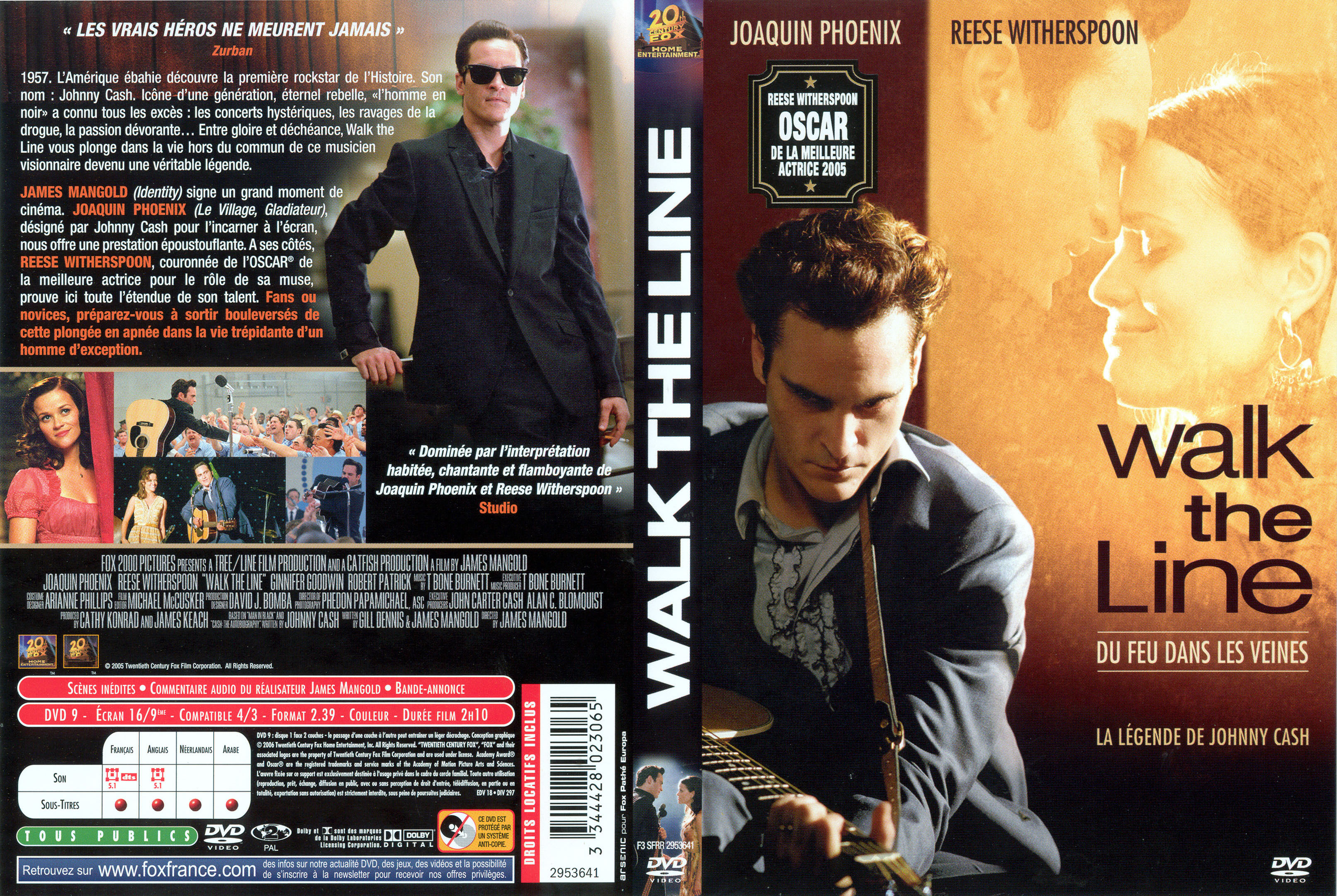 Jaquette DVD Walk the line v3