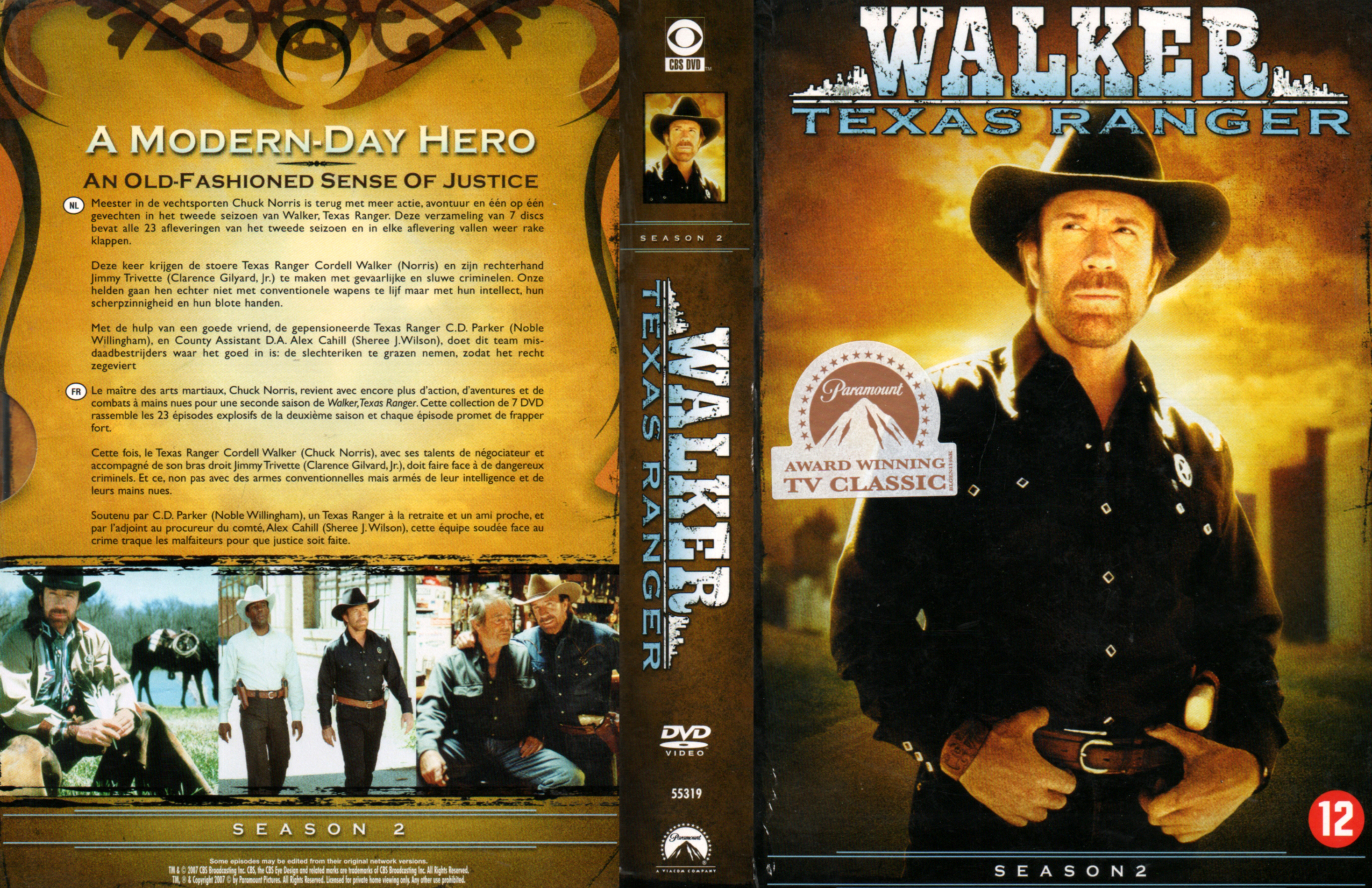 Jaquette DVD Walker Texas Ranger Saison 2 COFFRET