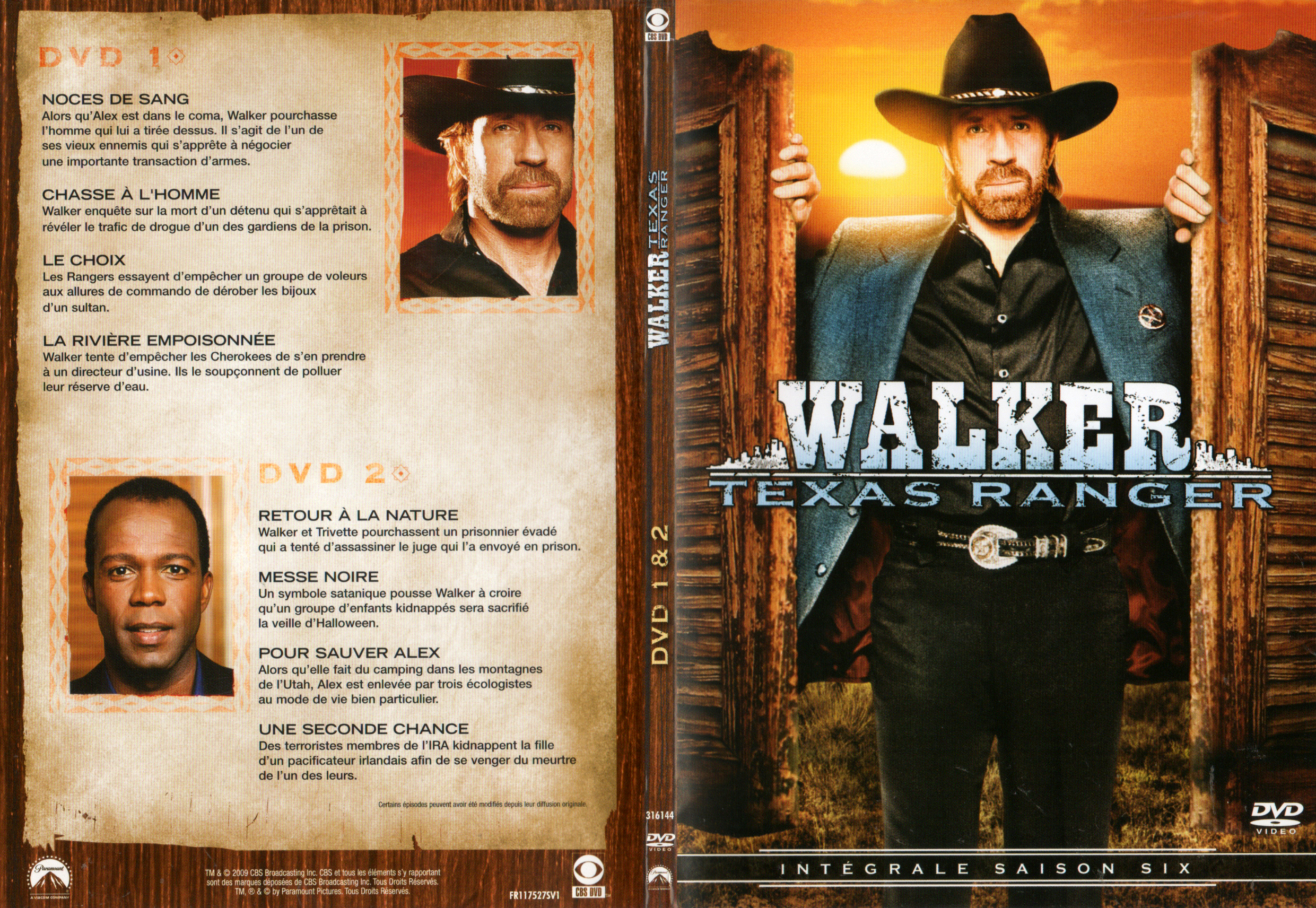 Jaquette DVD Walker Texas Ranger Saison 6 DVD 1