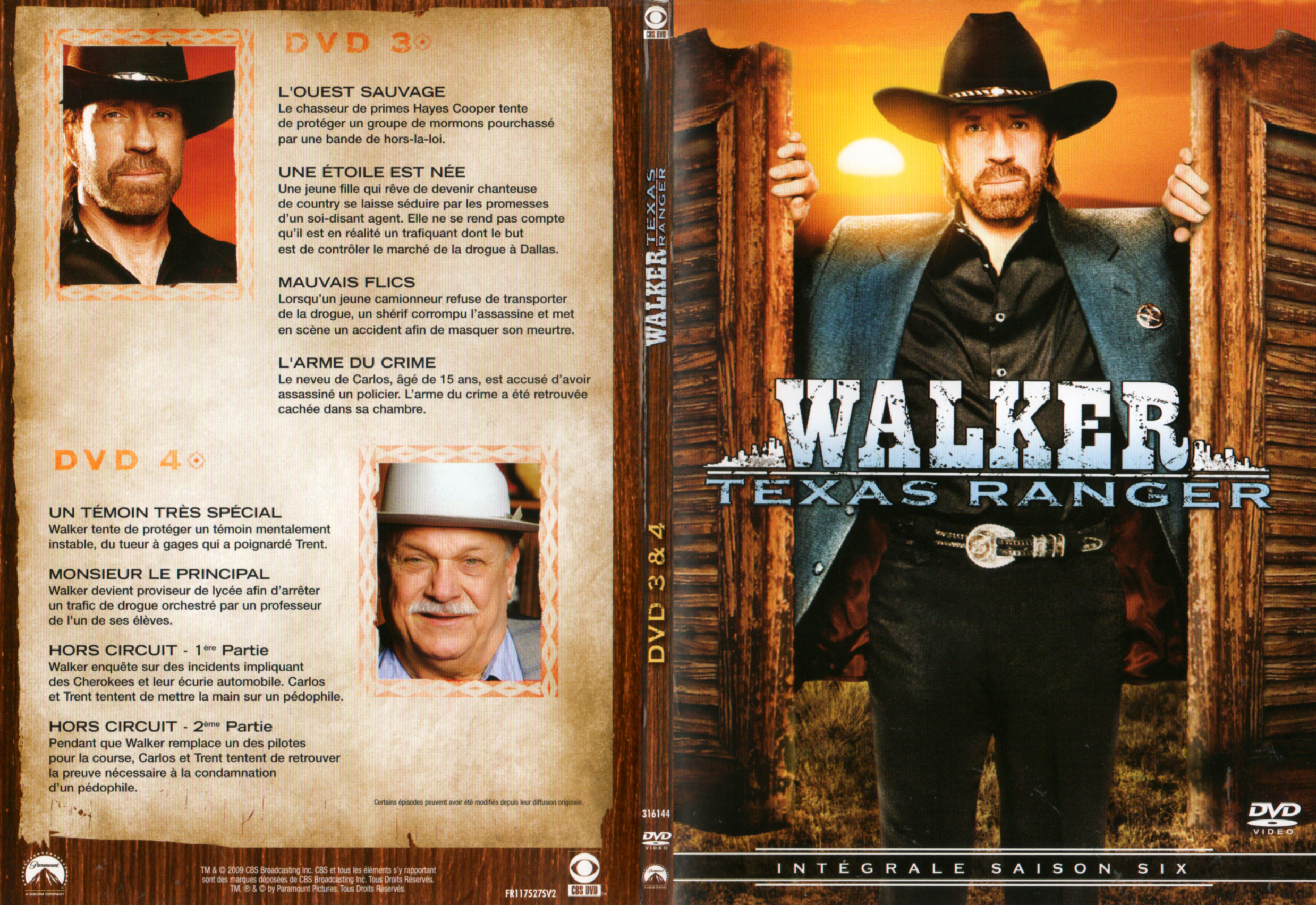 Jaquette DVD Walker Texas Ranger Saison 6 DVD 2