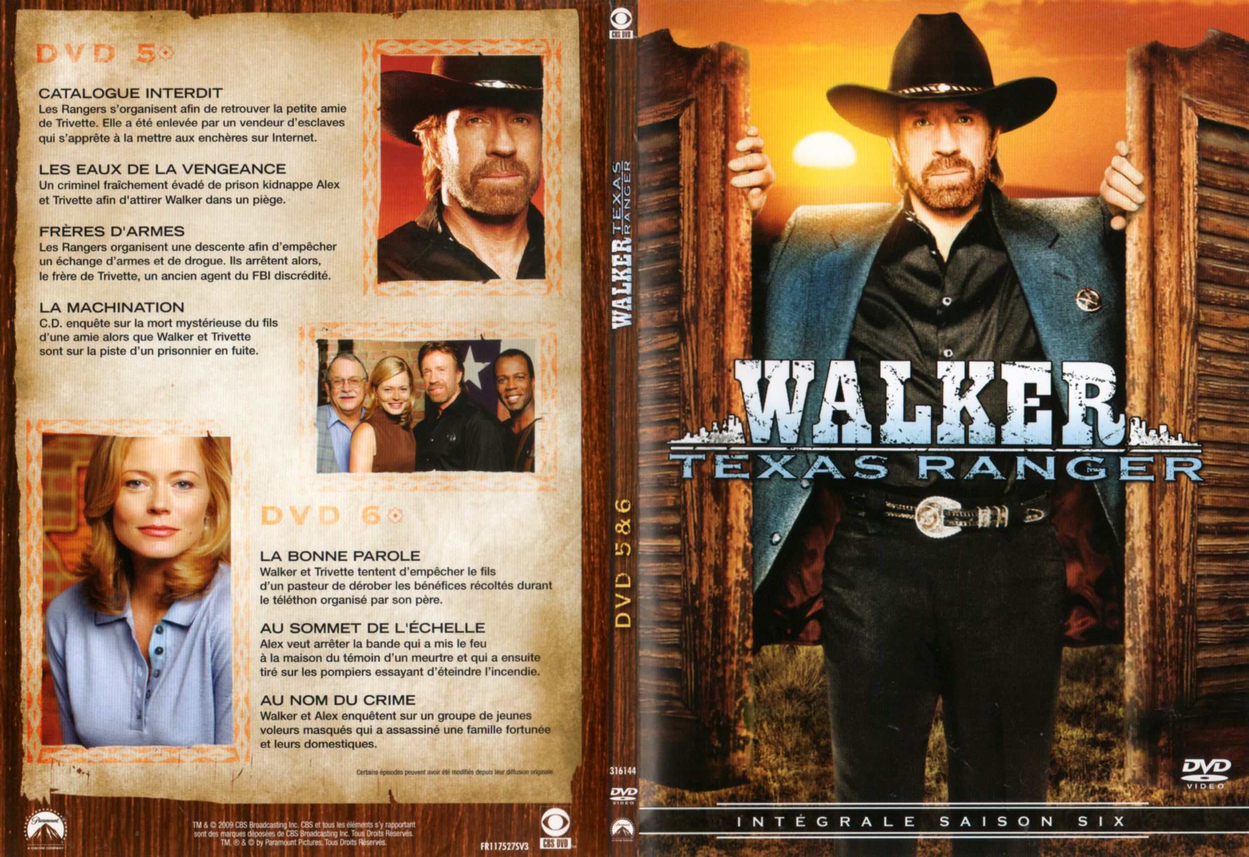 Jaquette DVD Walker Texas Ranger Saison 6 DVD 3
