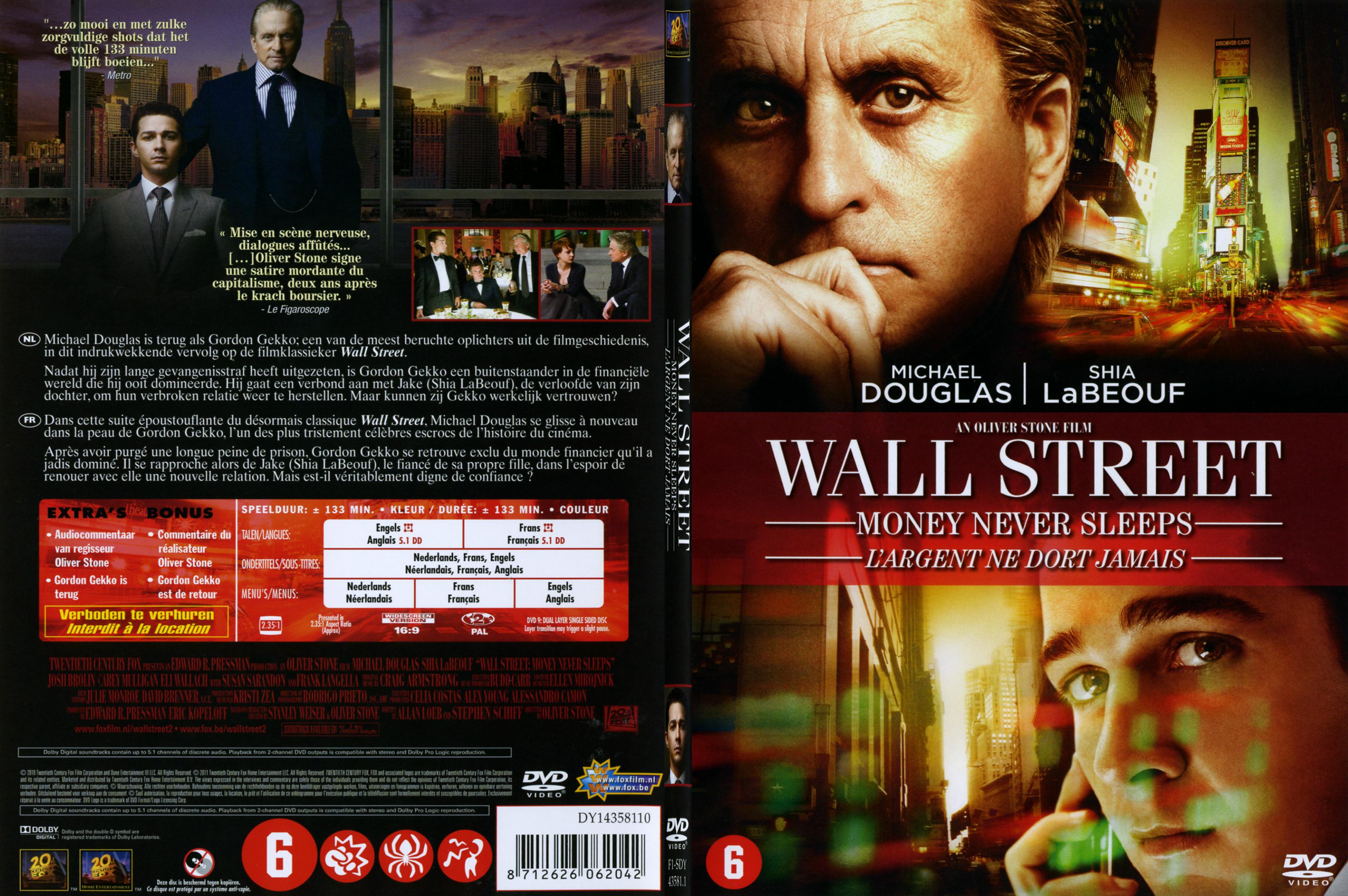 Jaquette DVD Wall Street l