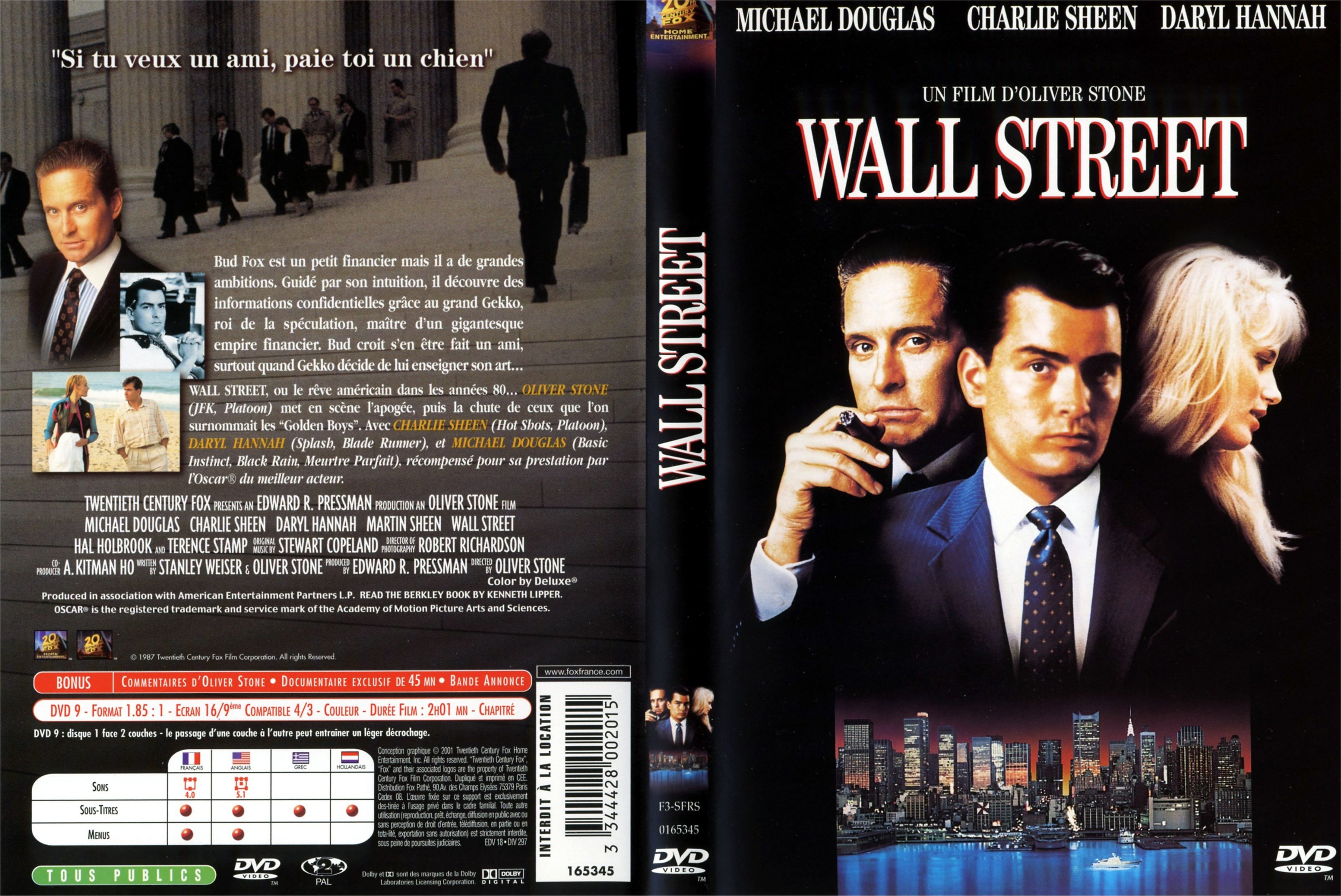 Jaquette DVD Wall street